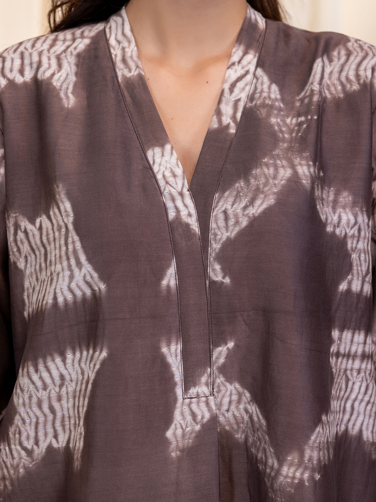 Muddy Waves Chanderi Kurta