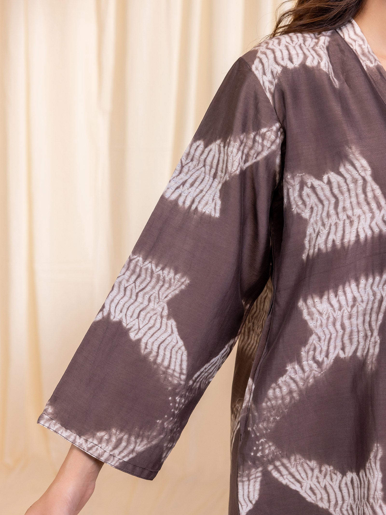 Muddy Waves Chanderi Kurta