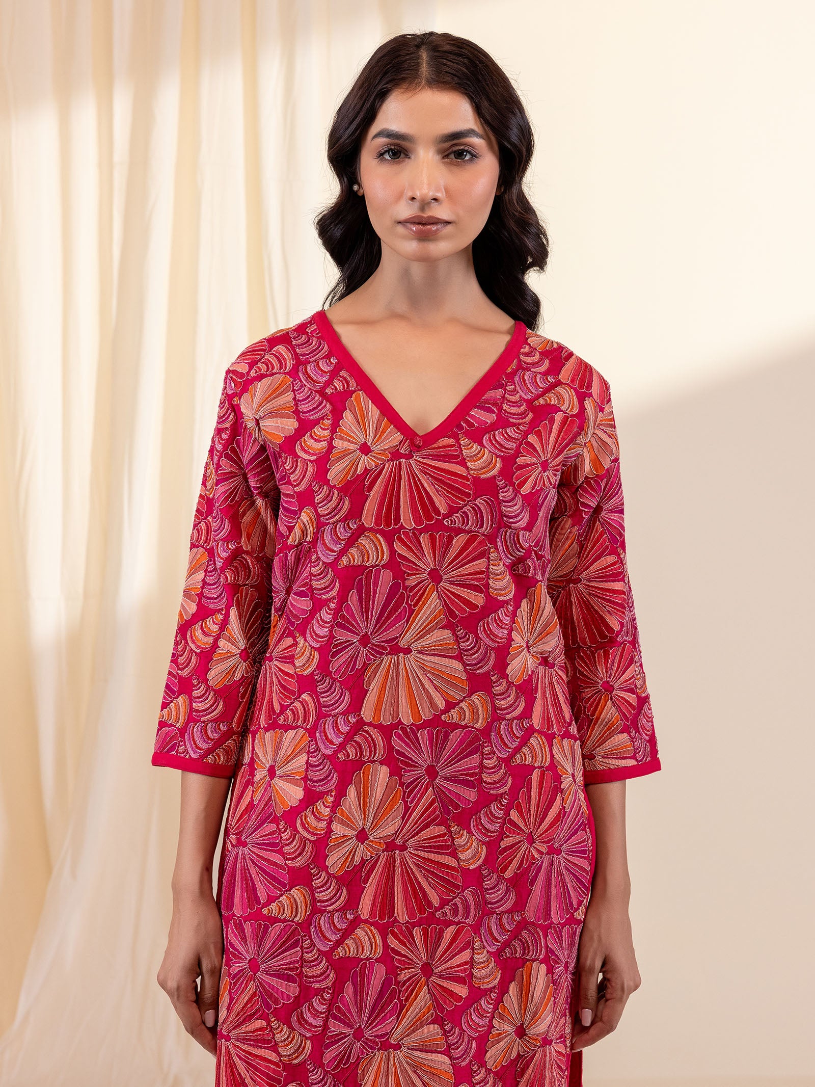 Sea Shells Chanderi Kurta