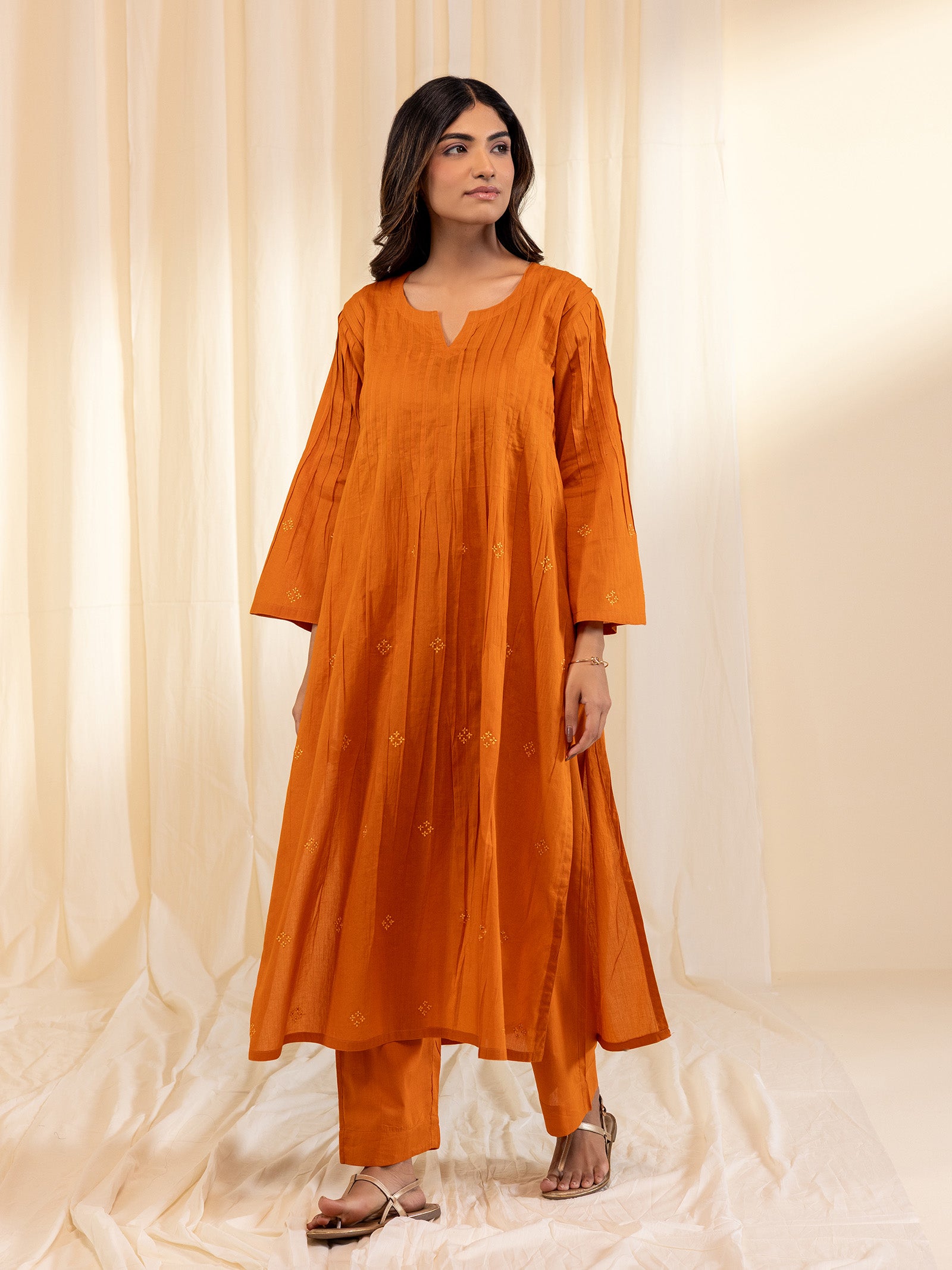 Fire Voile Kurta