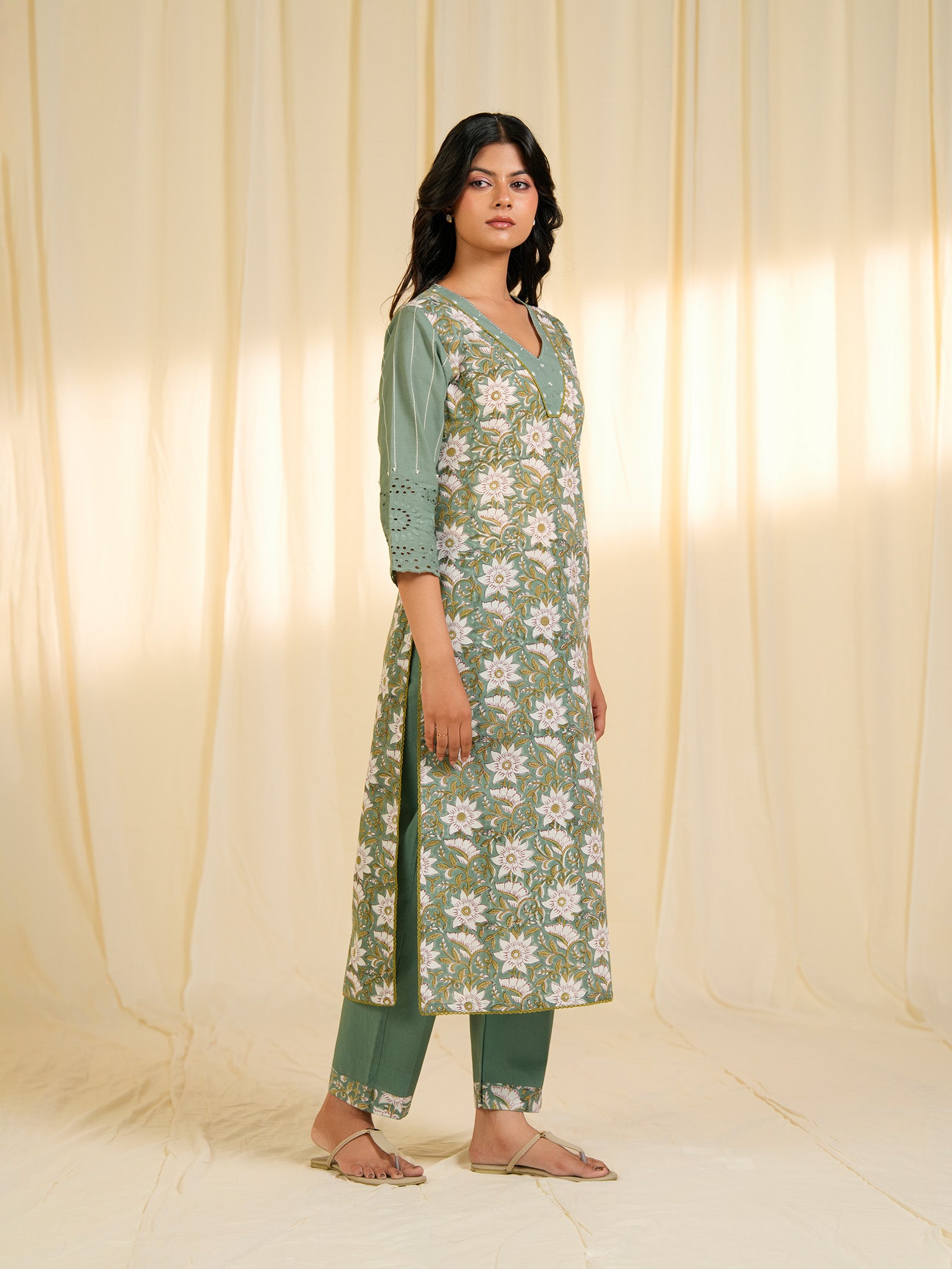 Kala Ghoda Greens Cotton Kurta