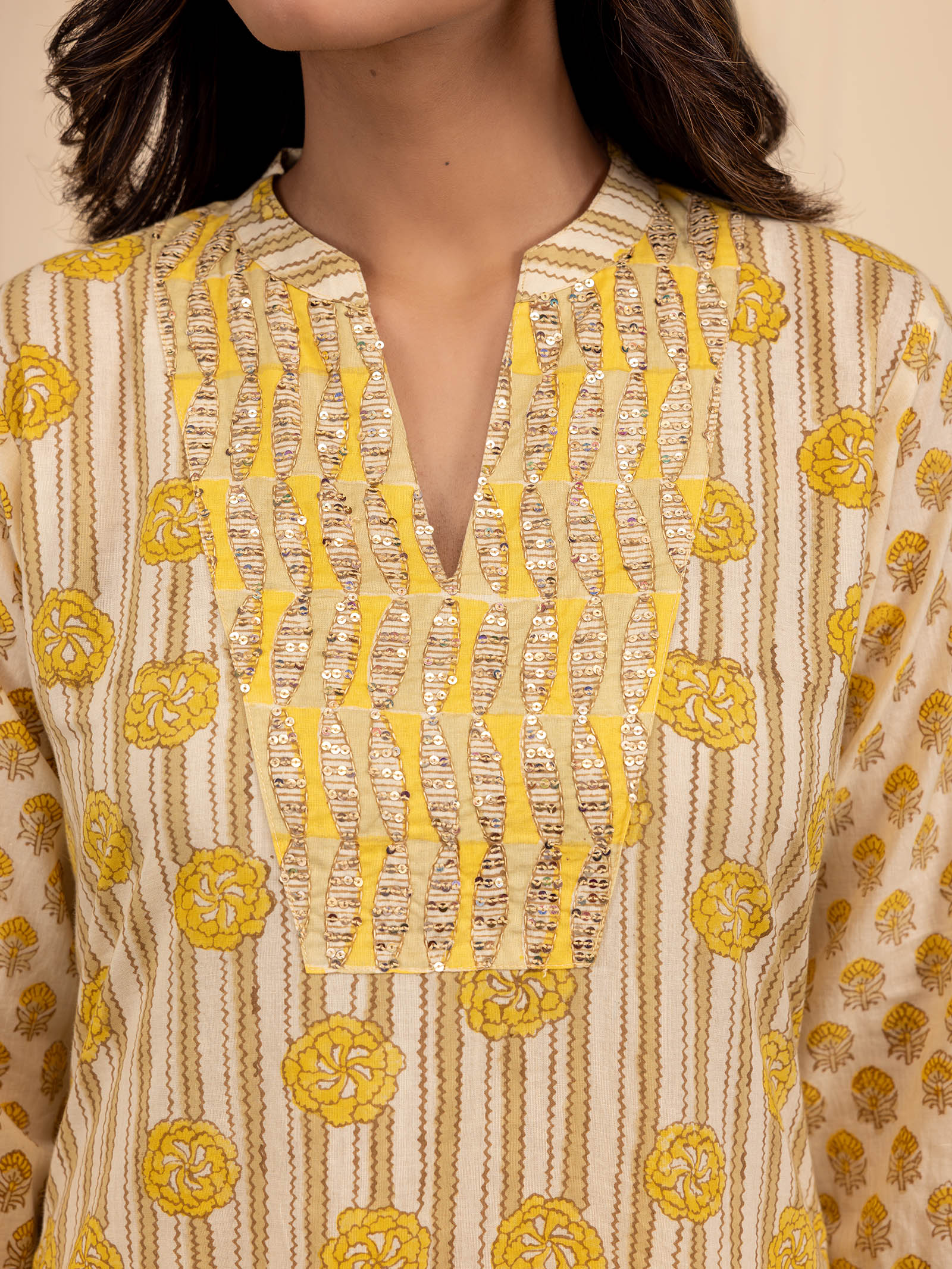 Lemon Sorbet Cotton Kurta