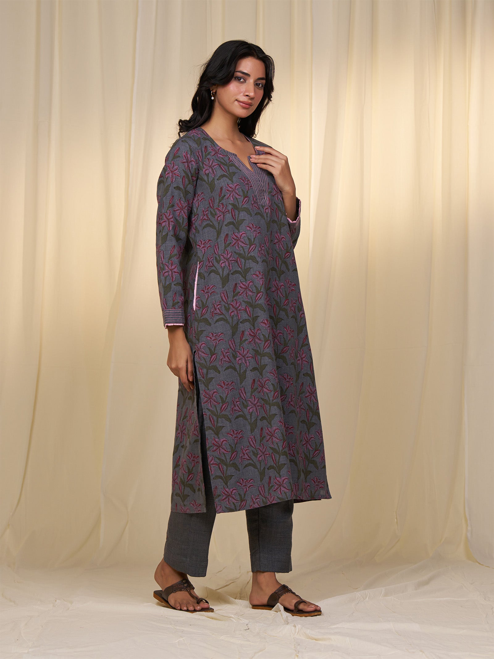 Lilies Wool Kurta