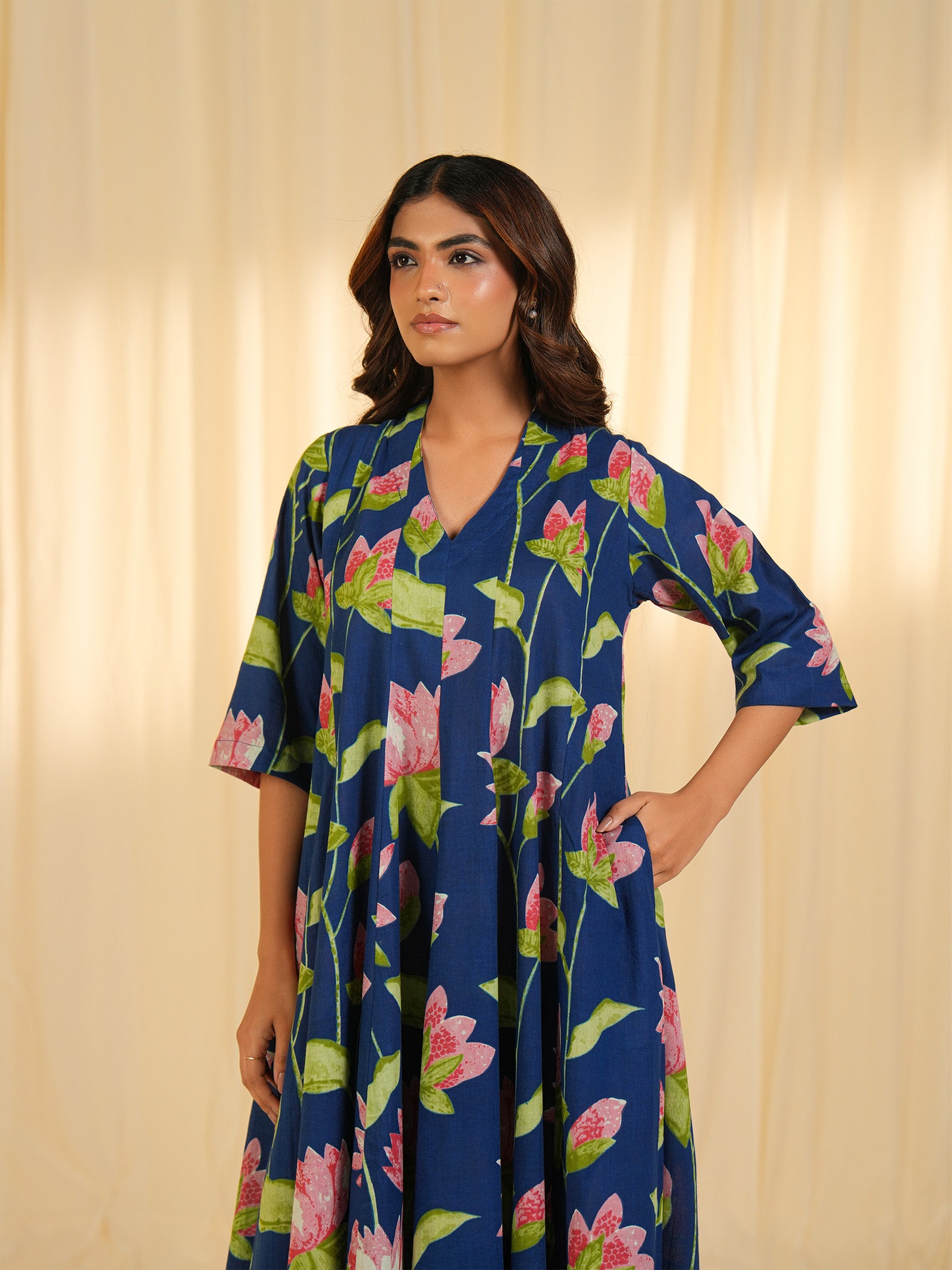 Lotus Royale Cotton Dress