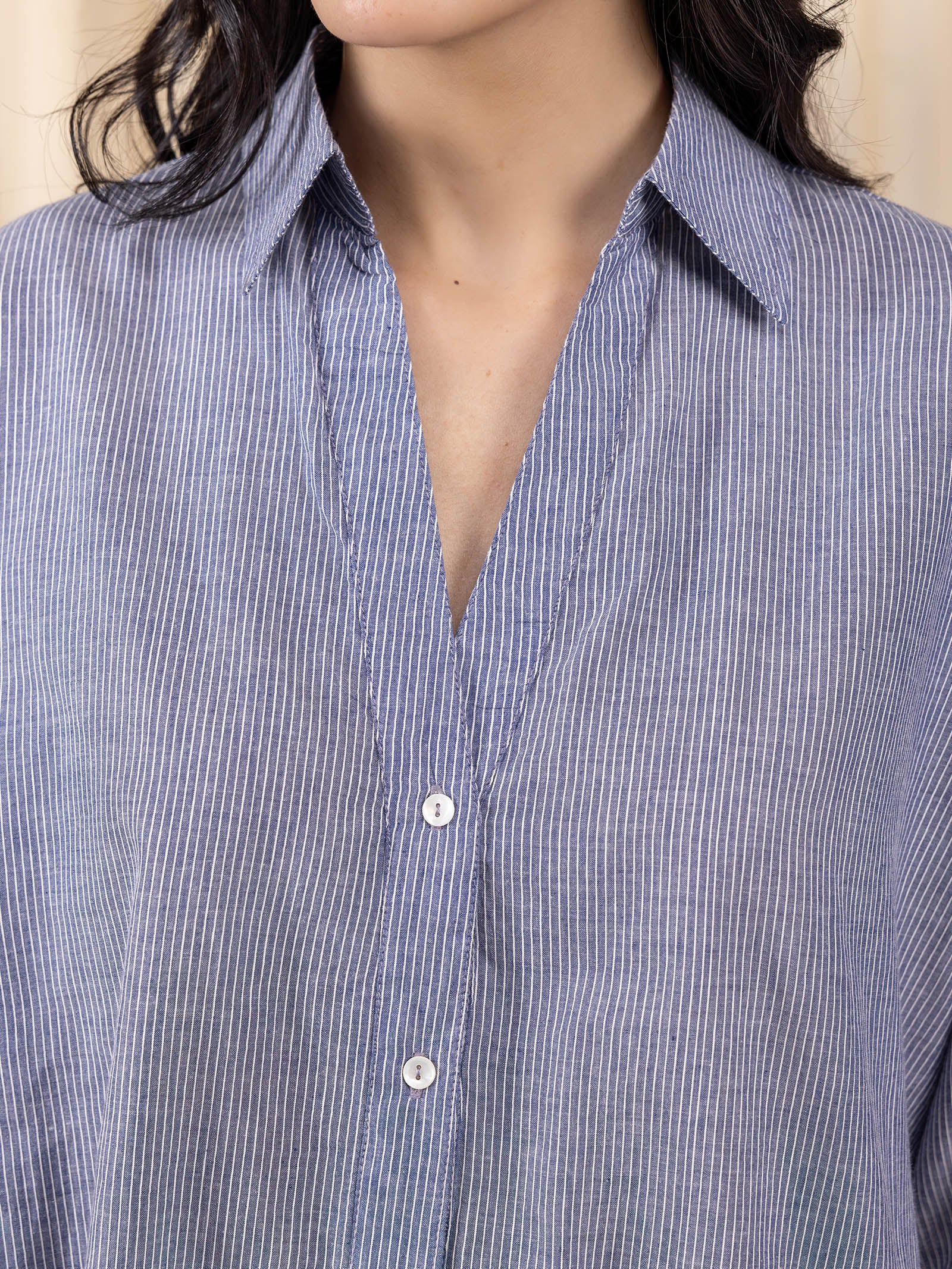 Maasai Mara Handloom Cotton Shirt - Grey