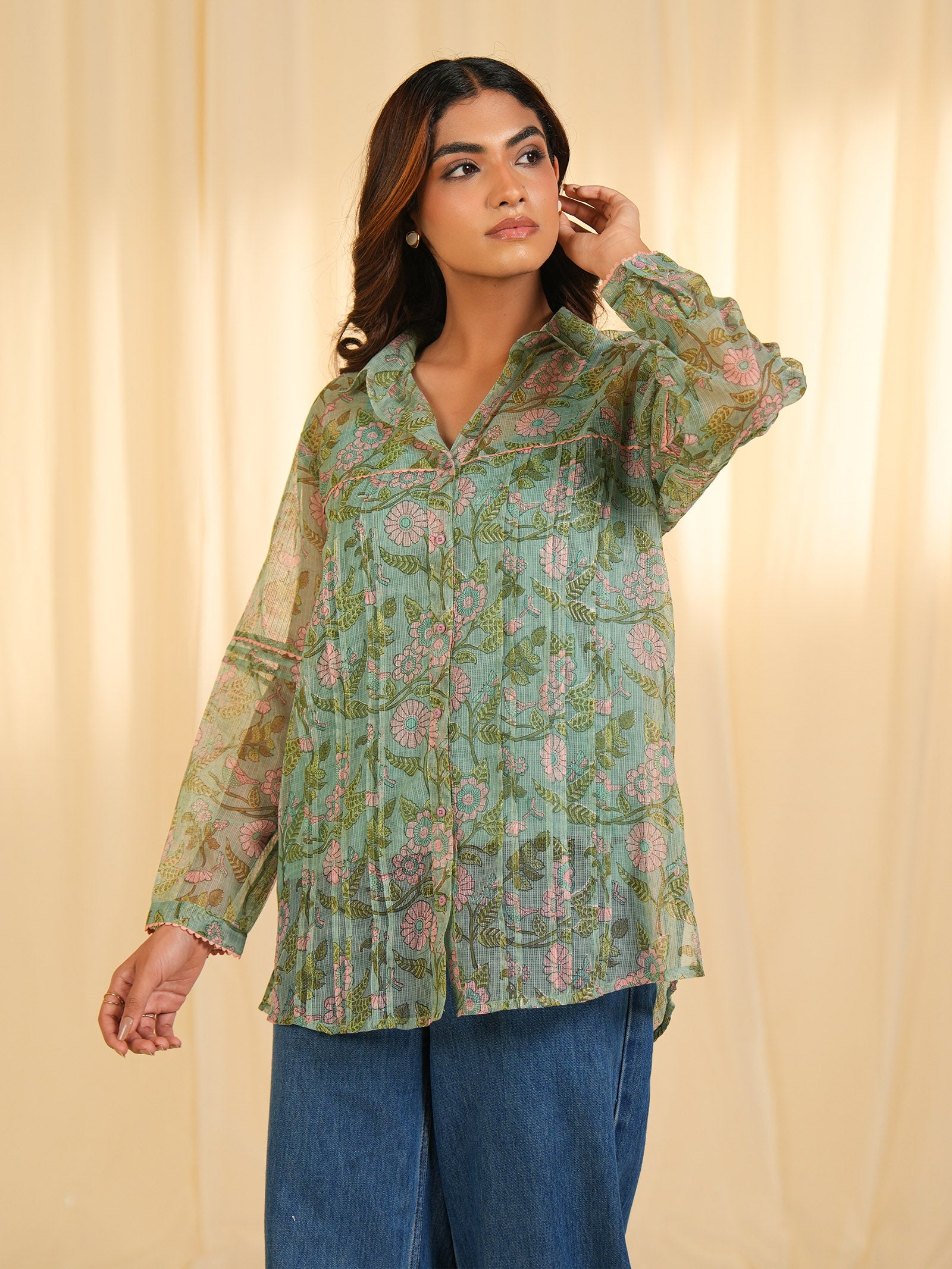 Marais Bloom Kota Doria Shirt (Set of 2)