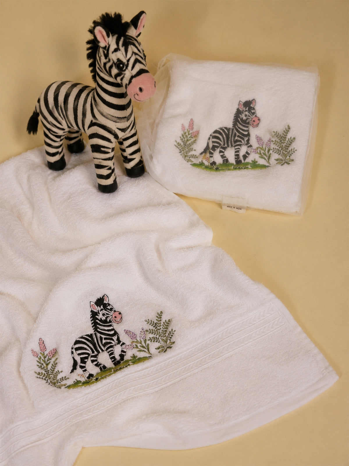 Marty Zebra Baby Towel