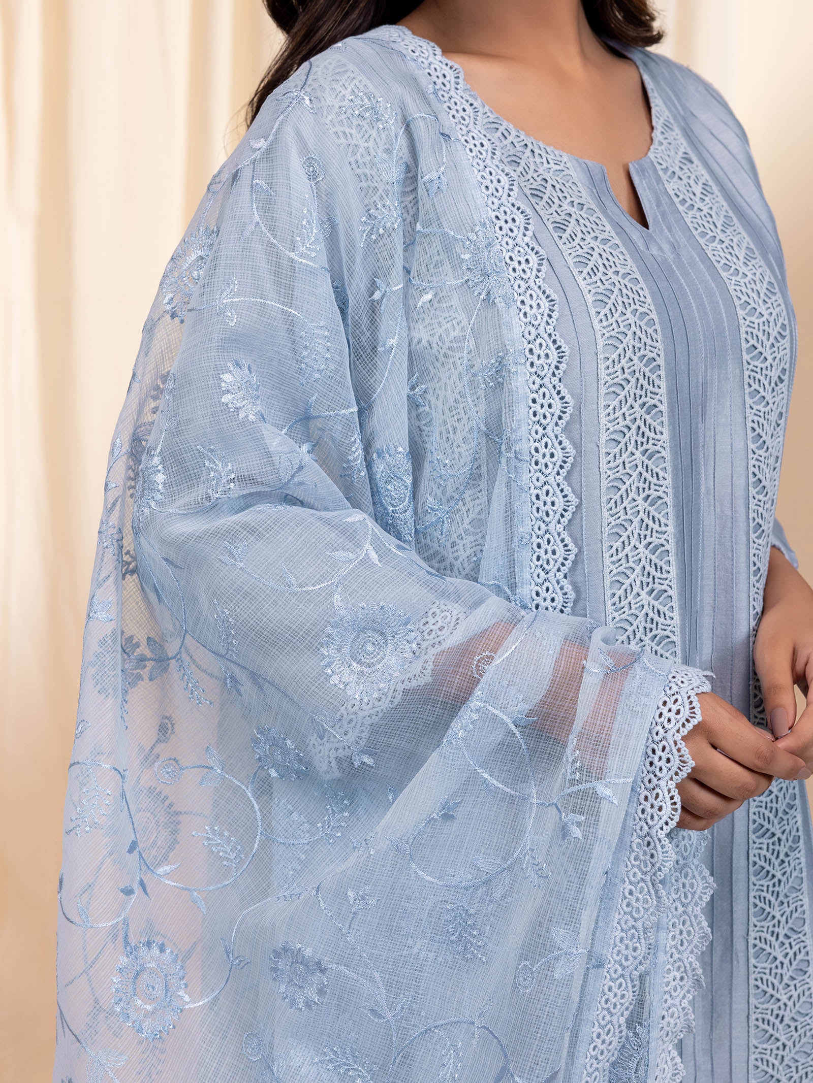 Mist Kota Doria Dupatta