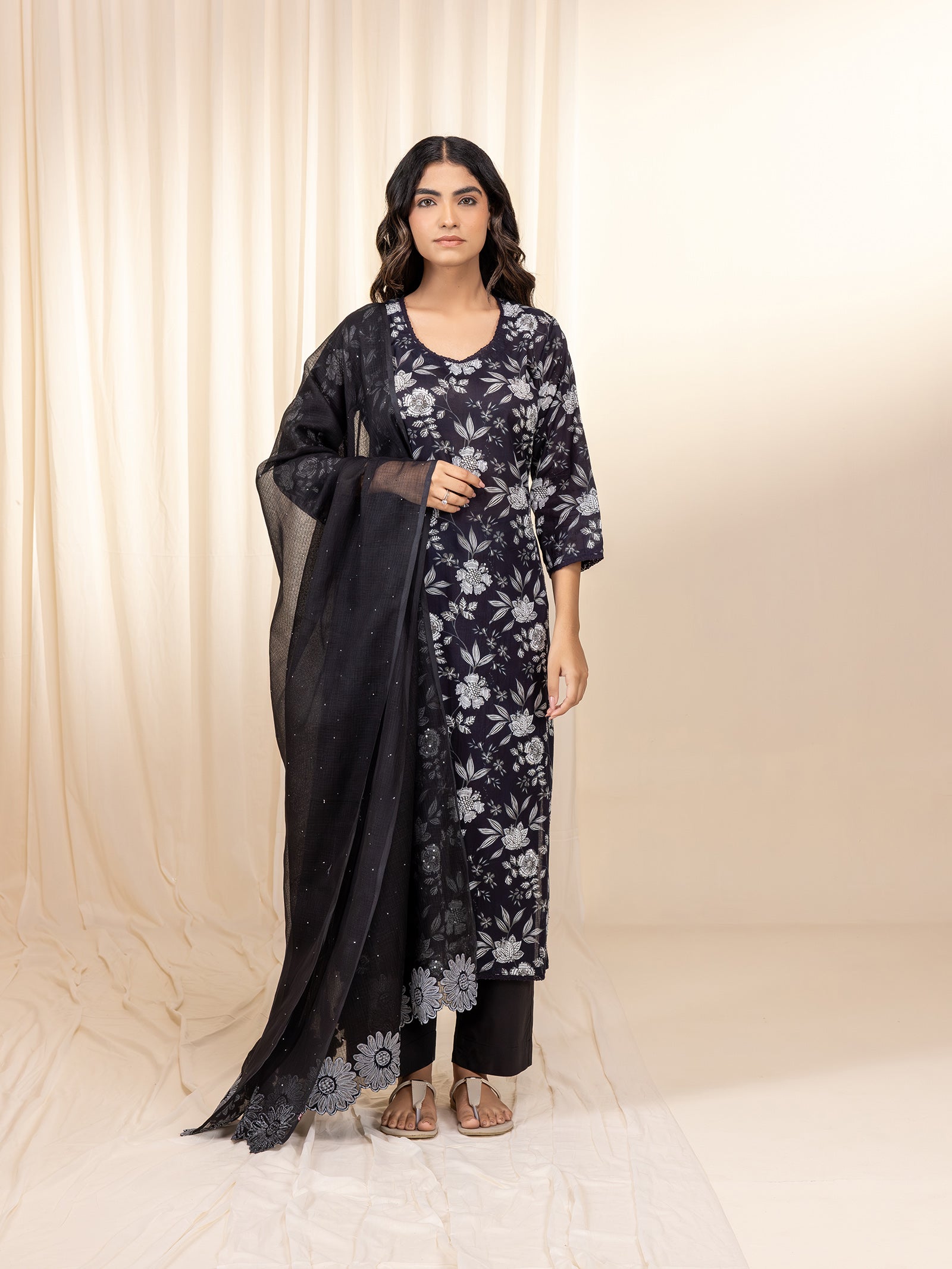 Moon Night Voile Kurta