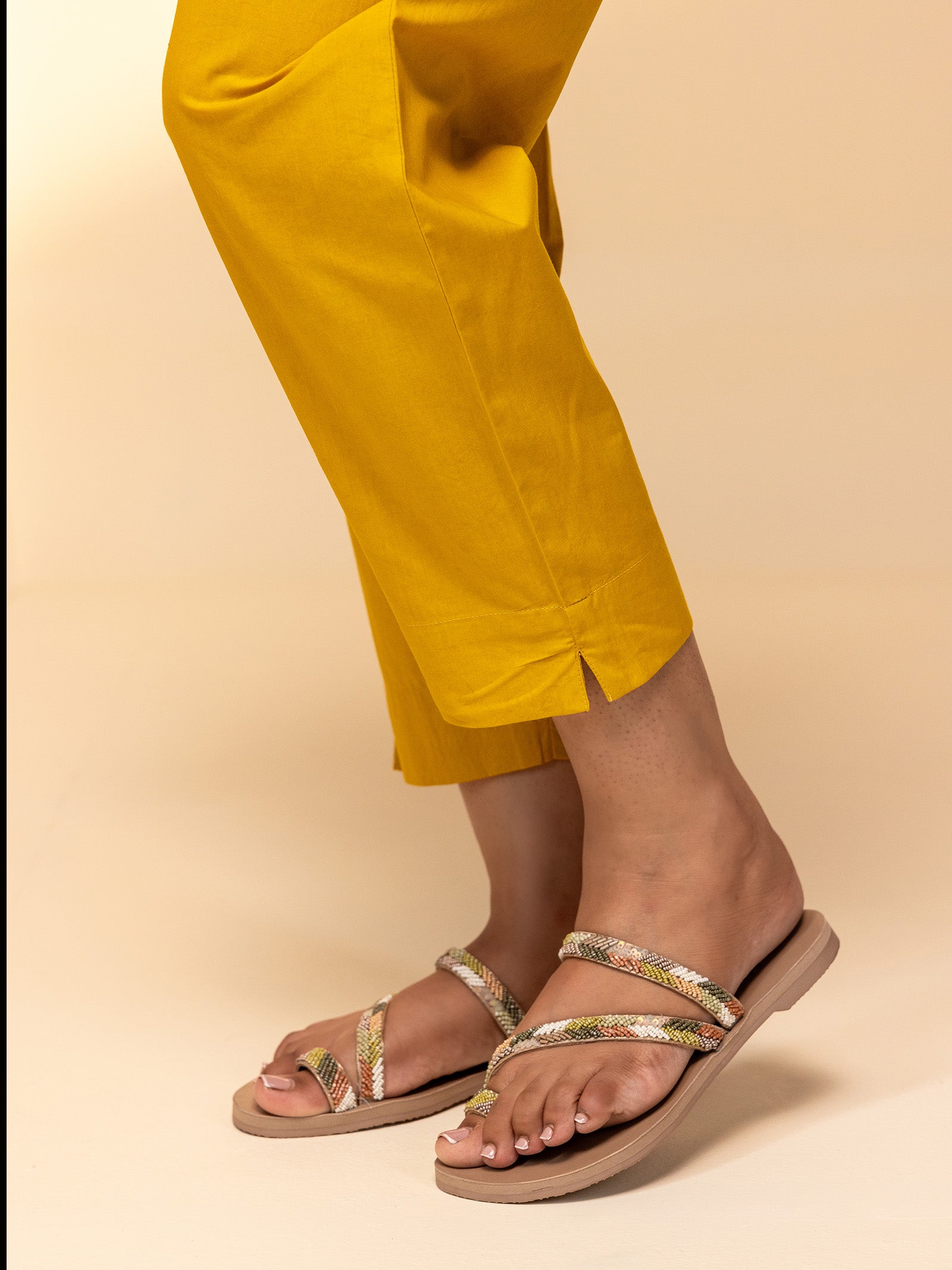 Mustard Melody Viscose Cotton Twin Set (Set Of 2 Pcs)