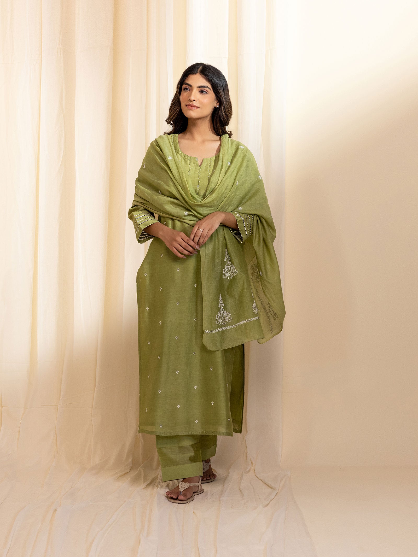 Nawabi Bagh Chanderi Dupatta