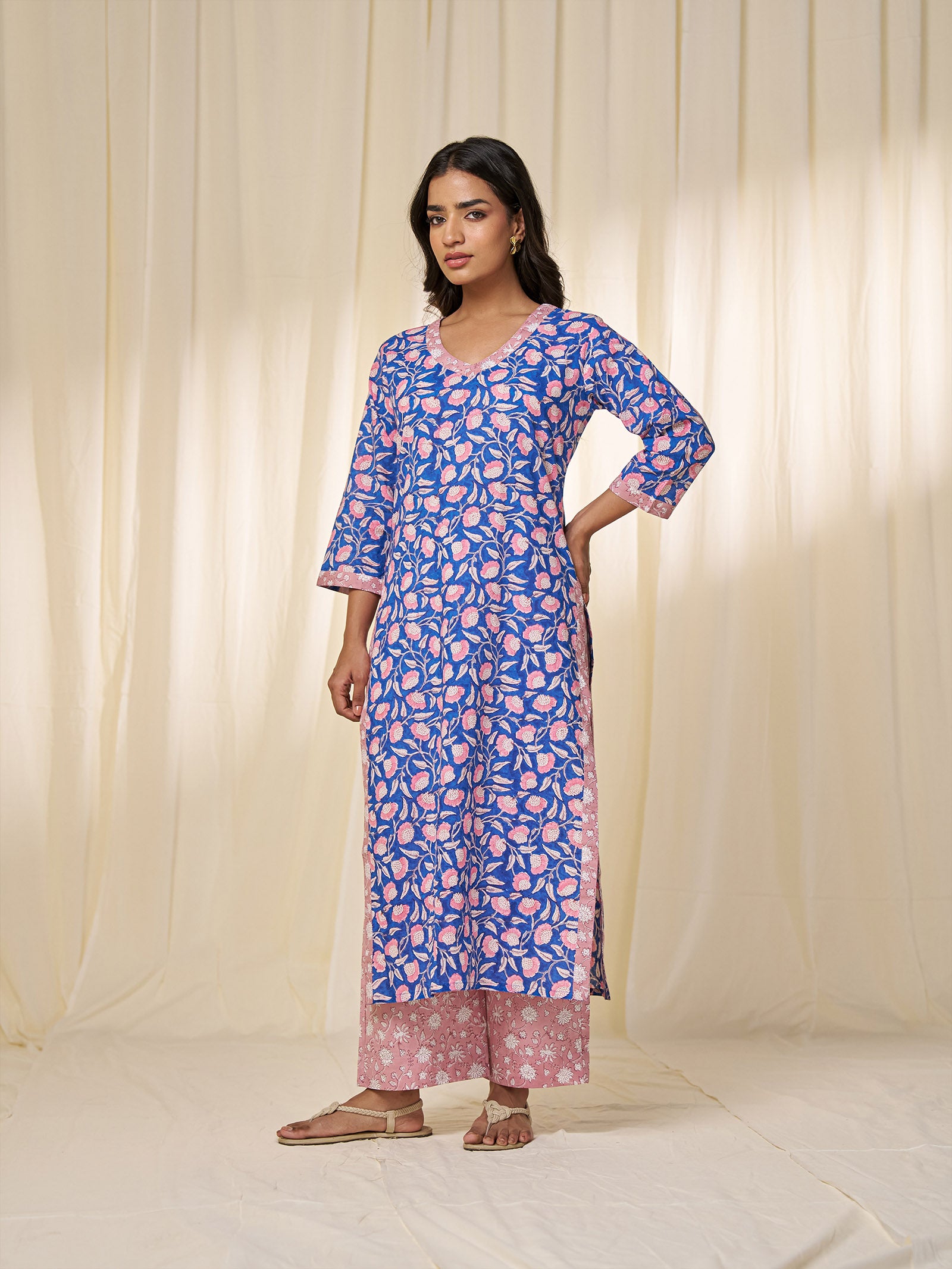 Neel Cotton Kurta