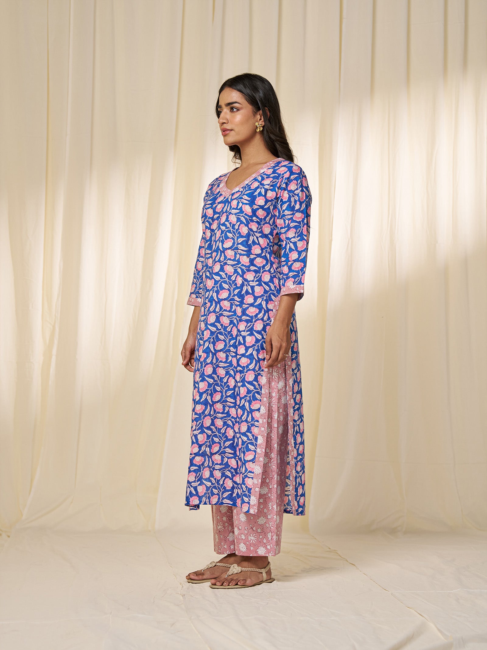 Neel Cotton Kurta