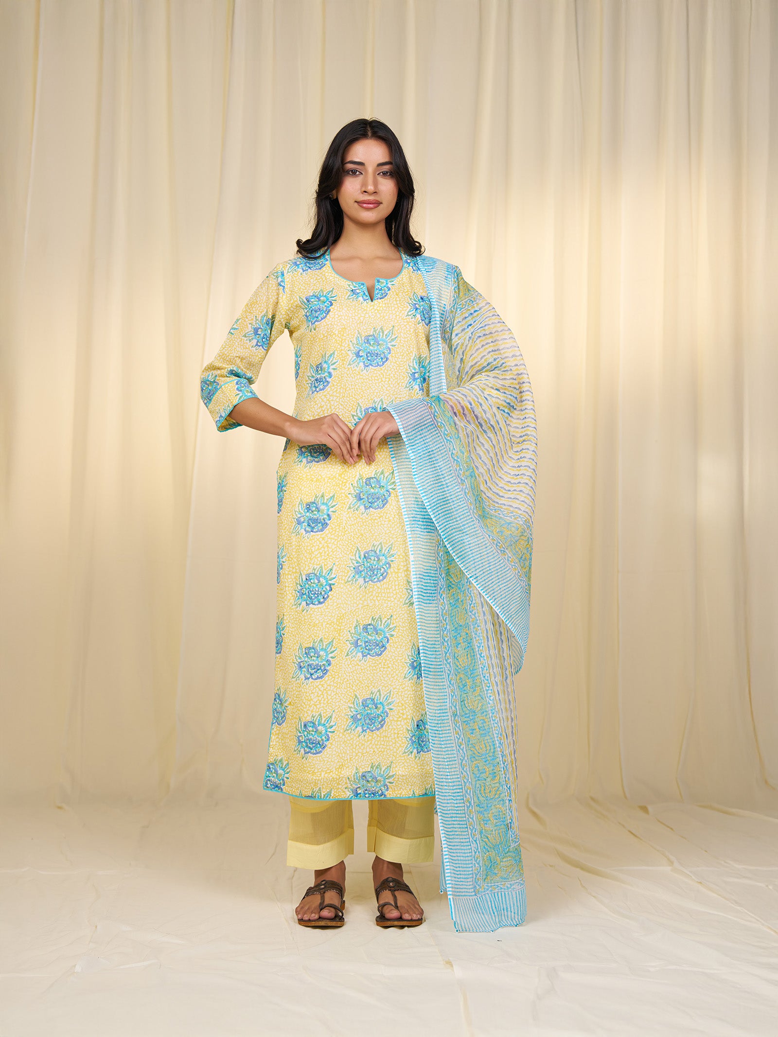 Neela Peela Cotton Kurta