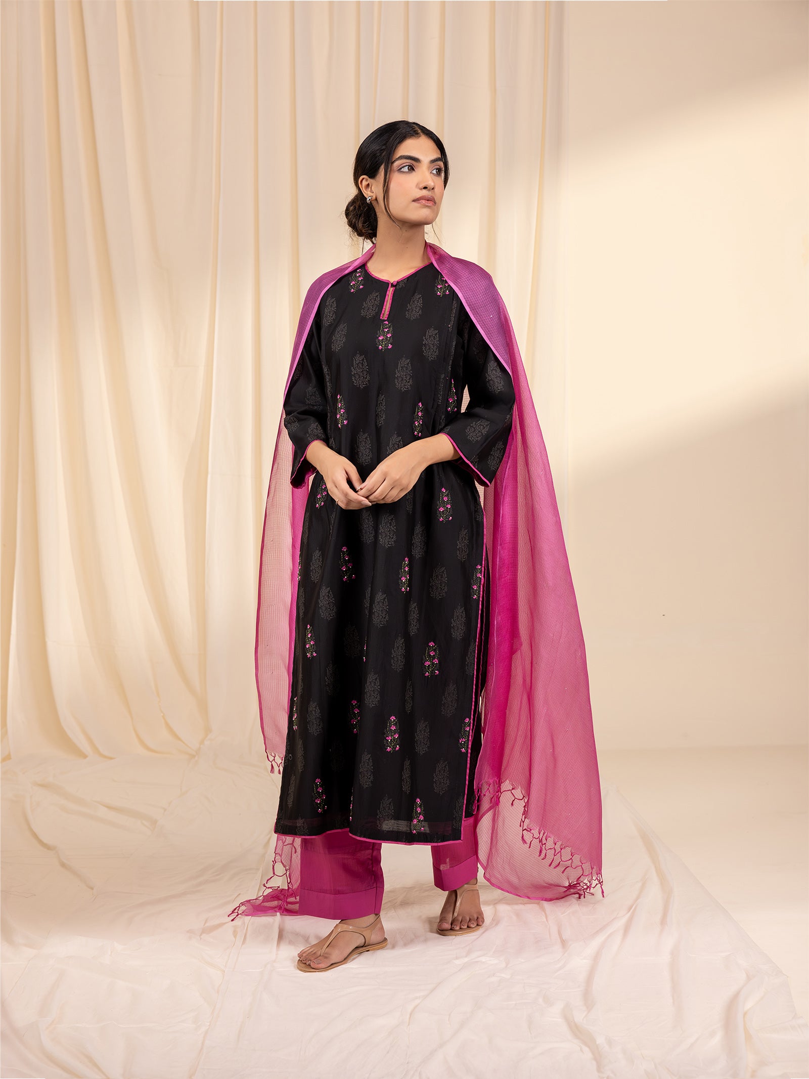 Night Beauty Kota Silk Dupatta