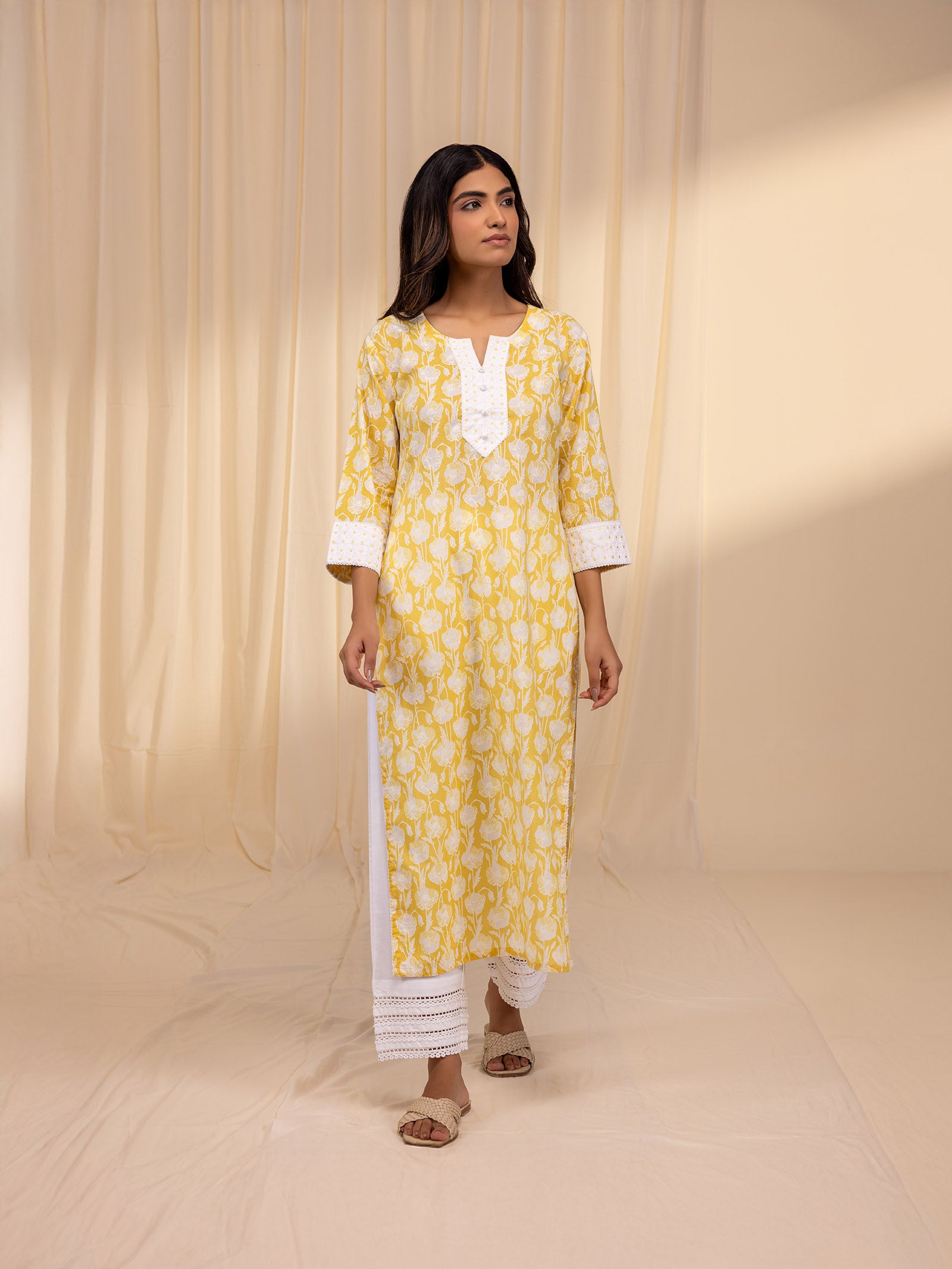 Nimbu Pani Cotton Kurta