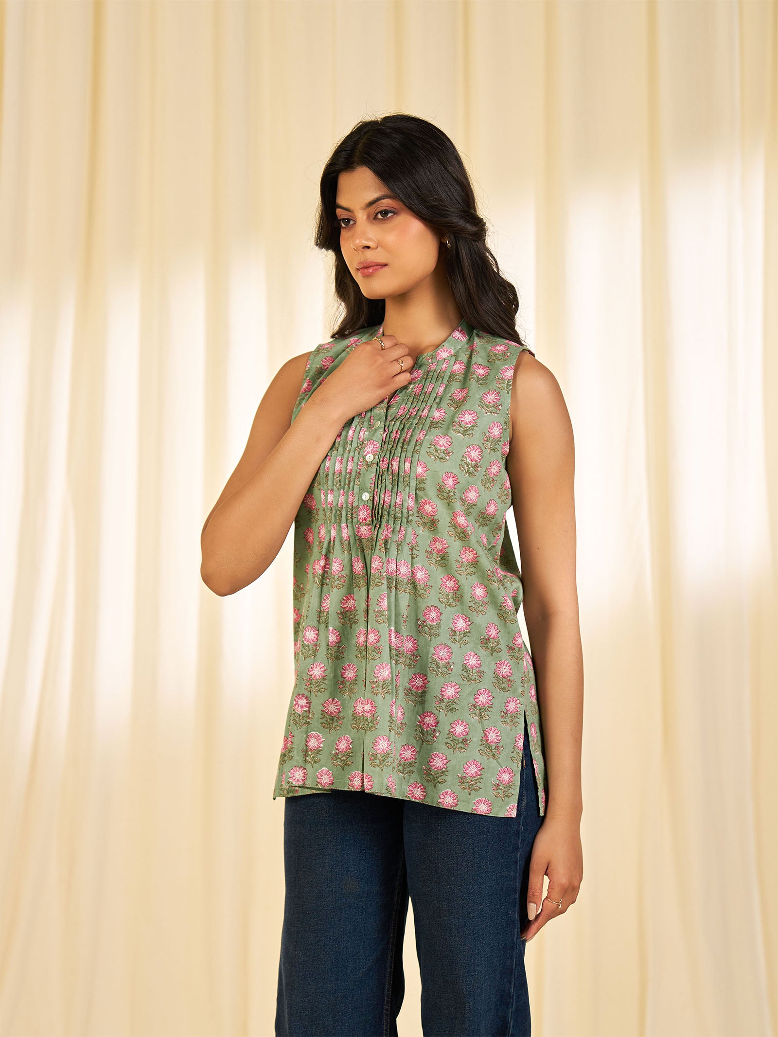 Olive Green - Matara Cotton Kurti