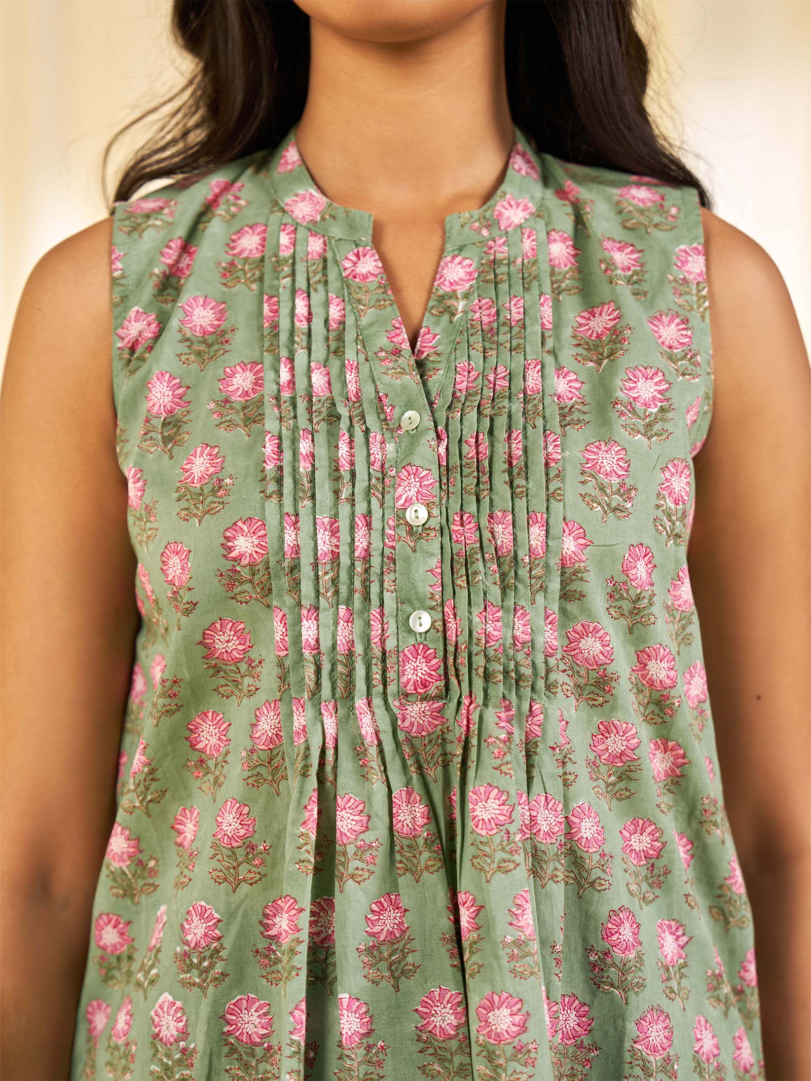 Olive Green - Matara Cotton Kurti