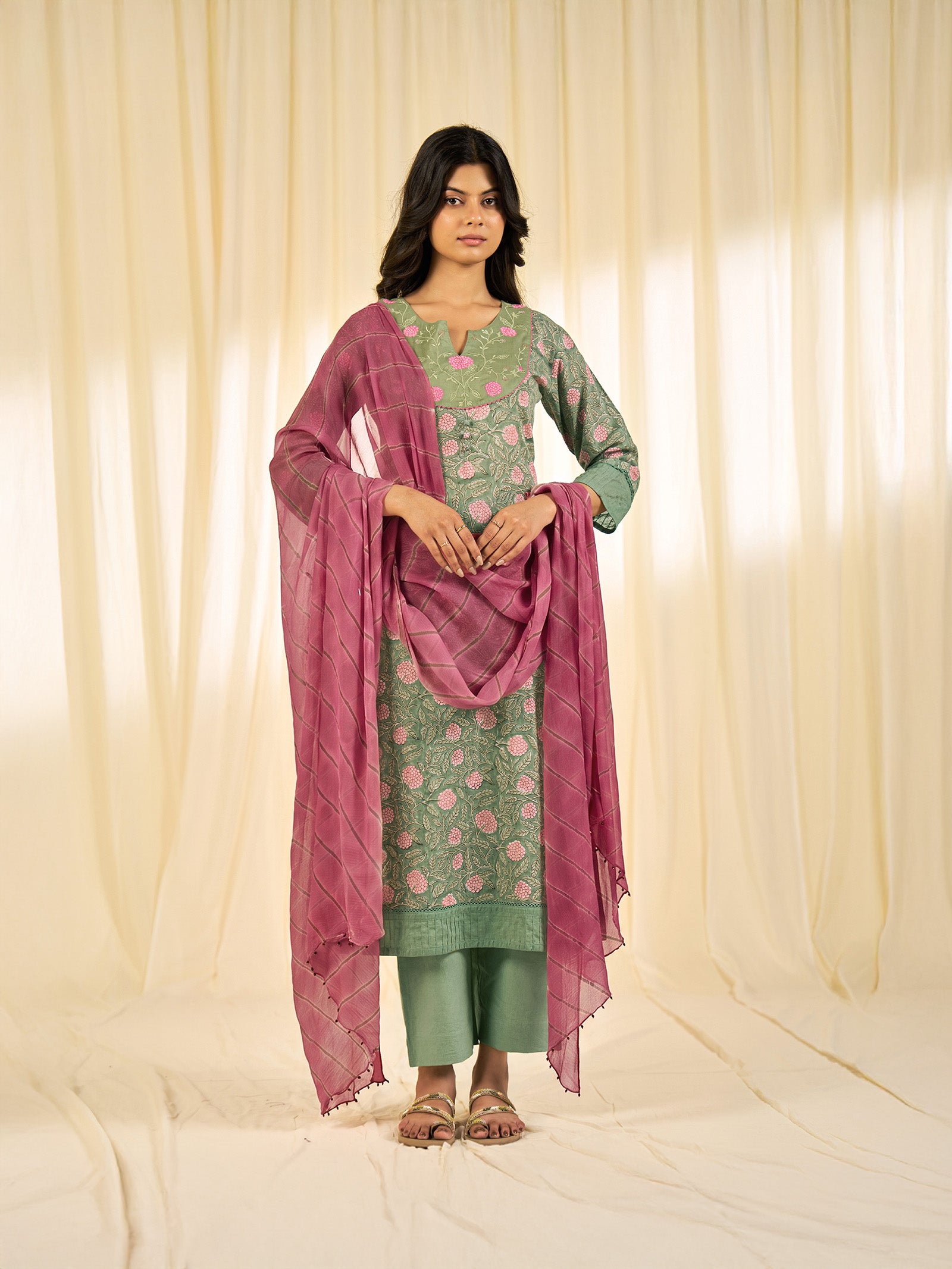 Olive Green - Sri Lanka Cotton Kurta