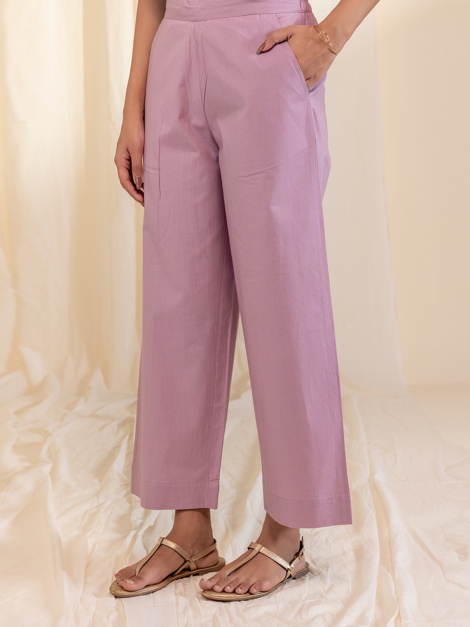 Fragrance Cotton Straight Pant