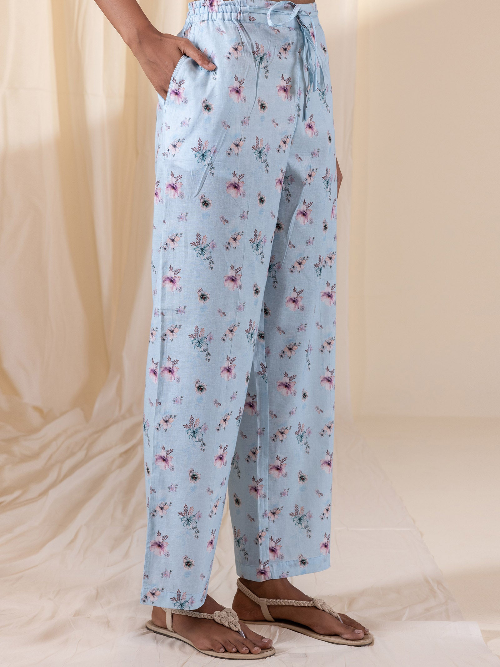 Serene Bloom Voile Night Suit