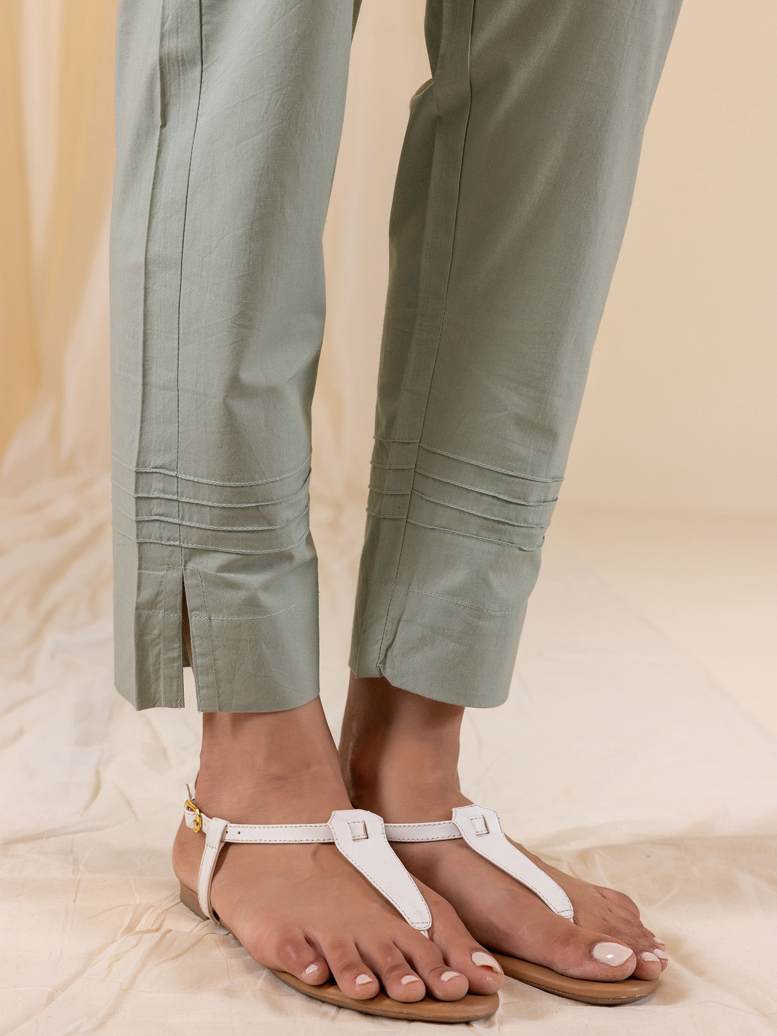 Calming Lavender Cotton Straight Pant