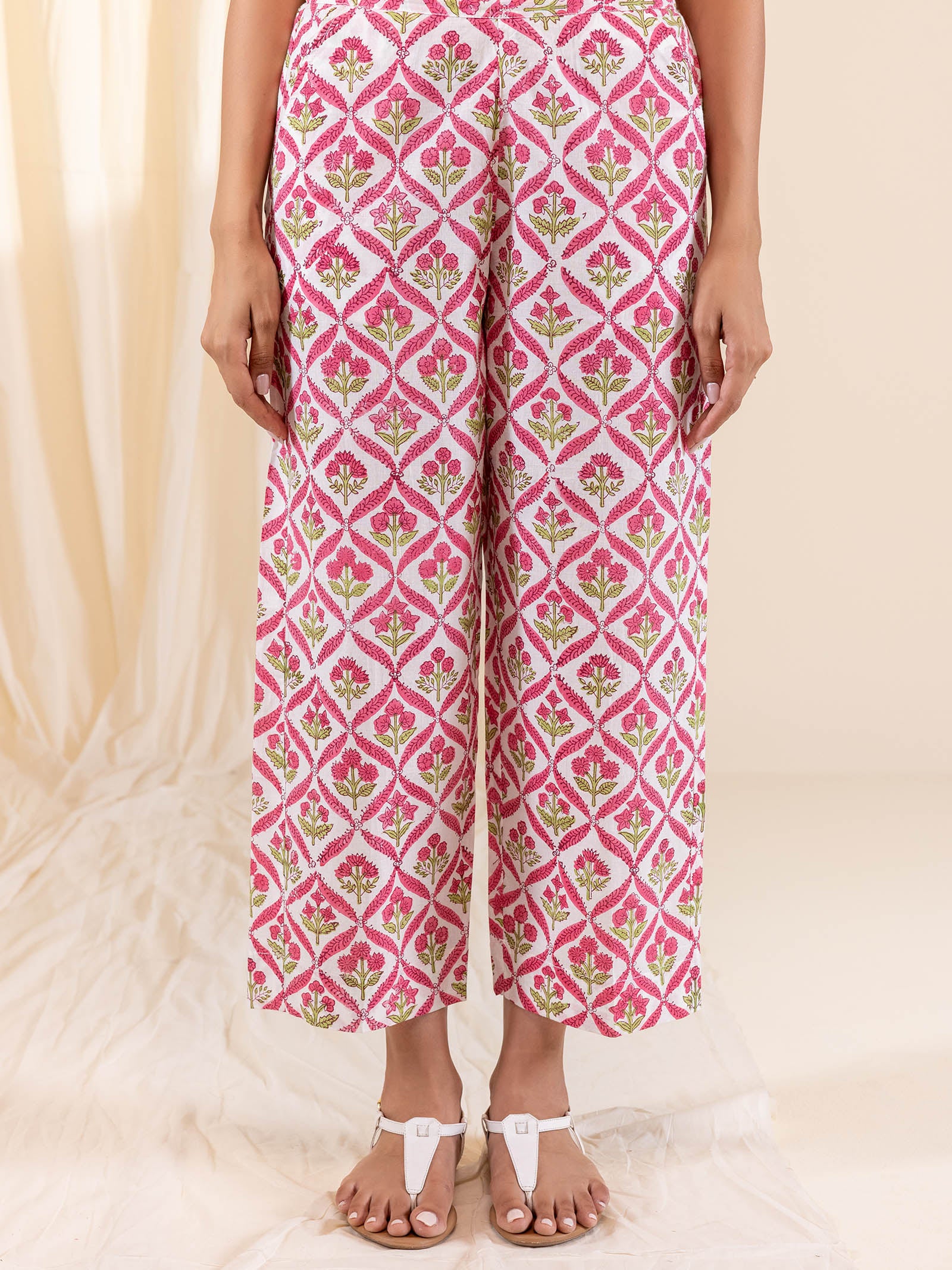 Railway Track Cotton Straight Pant