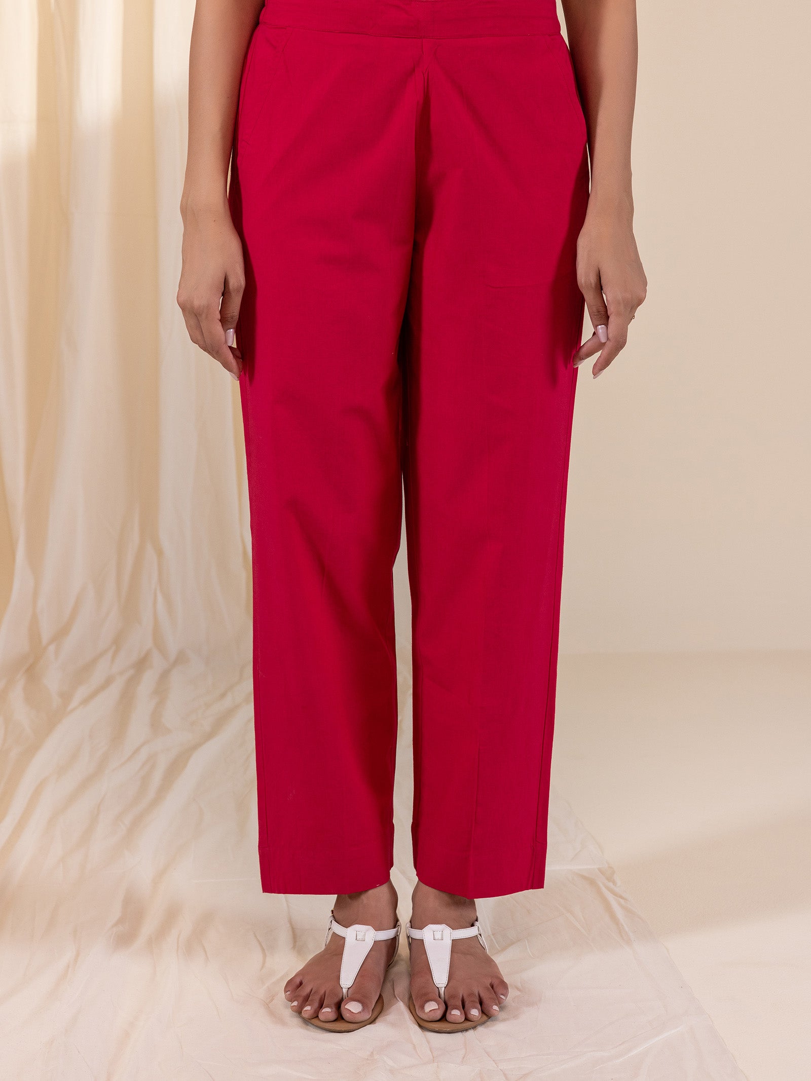 Sea Shells Cotton Straight Pant