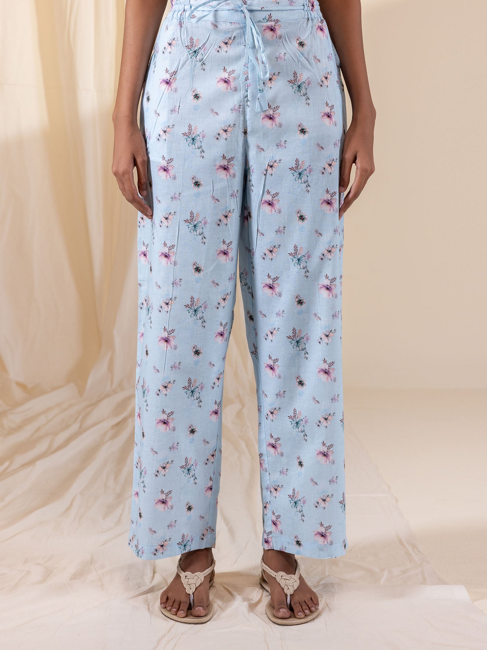 Serene Bloom Voile Night Suit