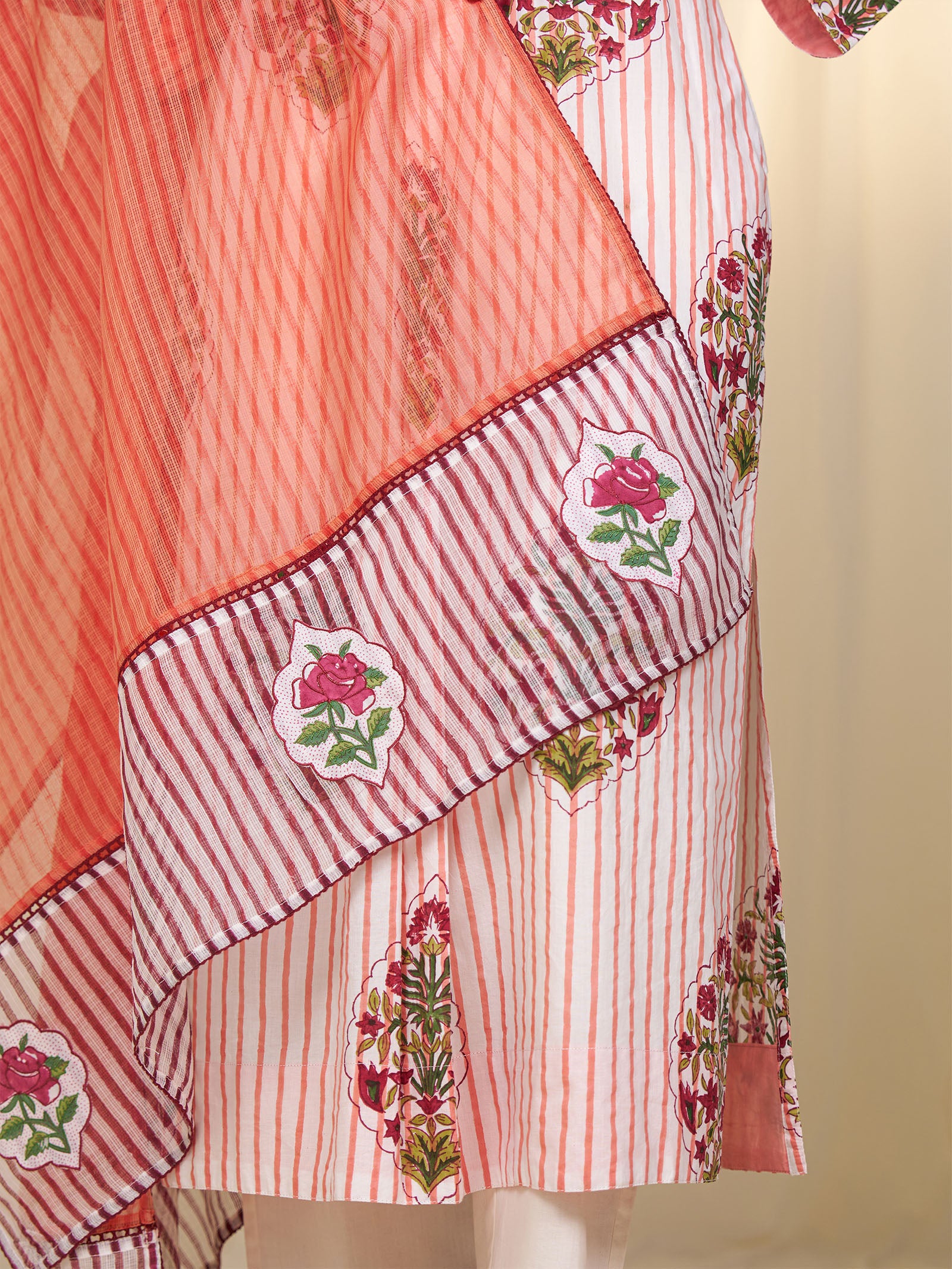 Peach Parade Kota Dupatta