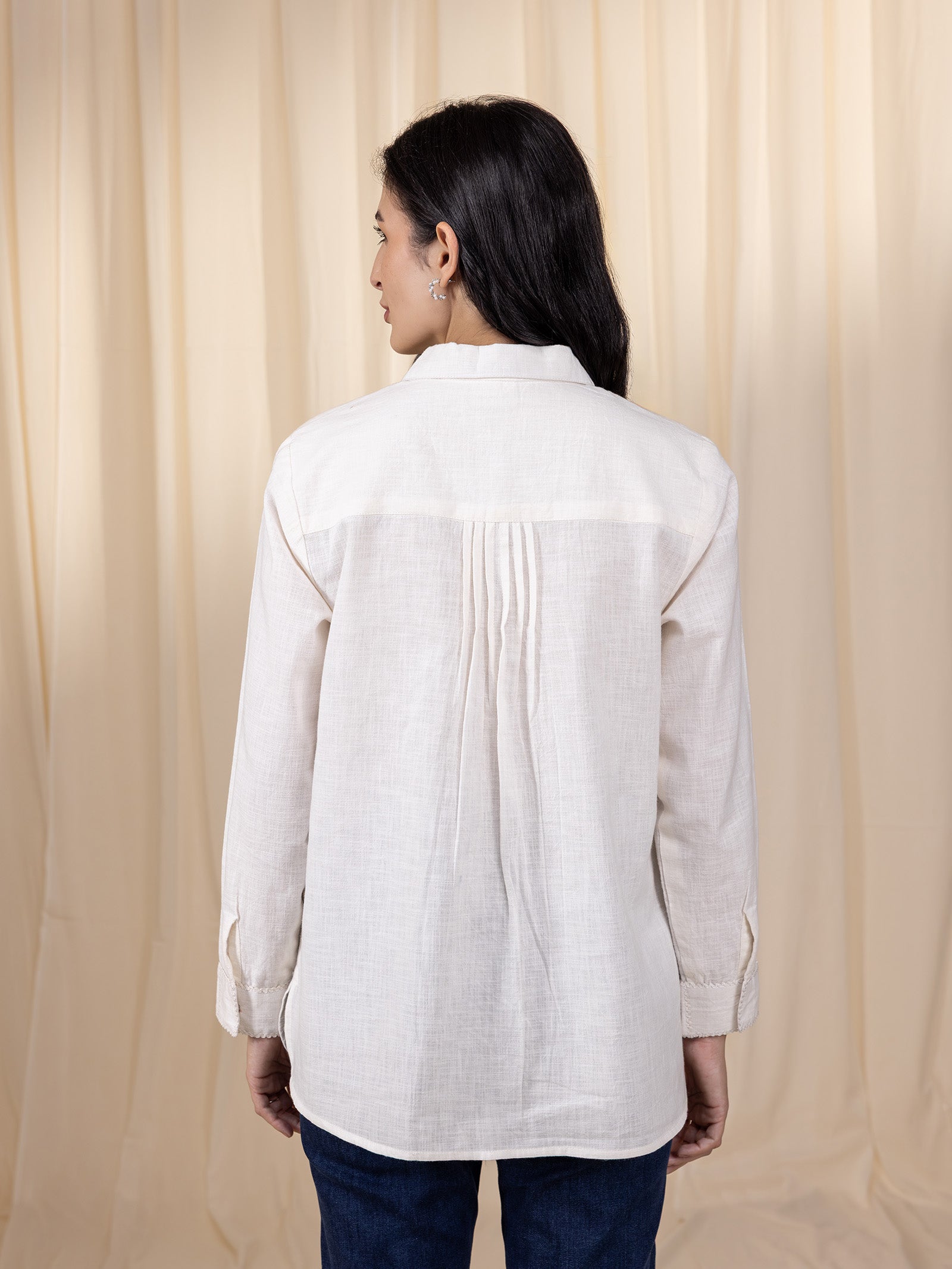Pearl Box Cotton Shirt