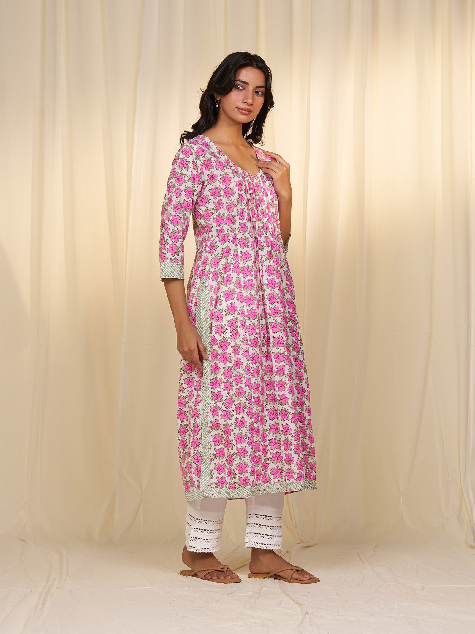 Polo Season Magenta Cotton Kurta