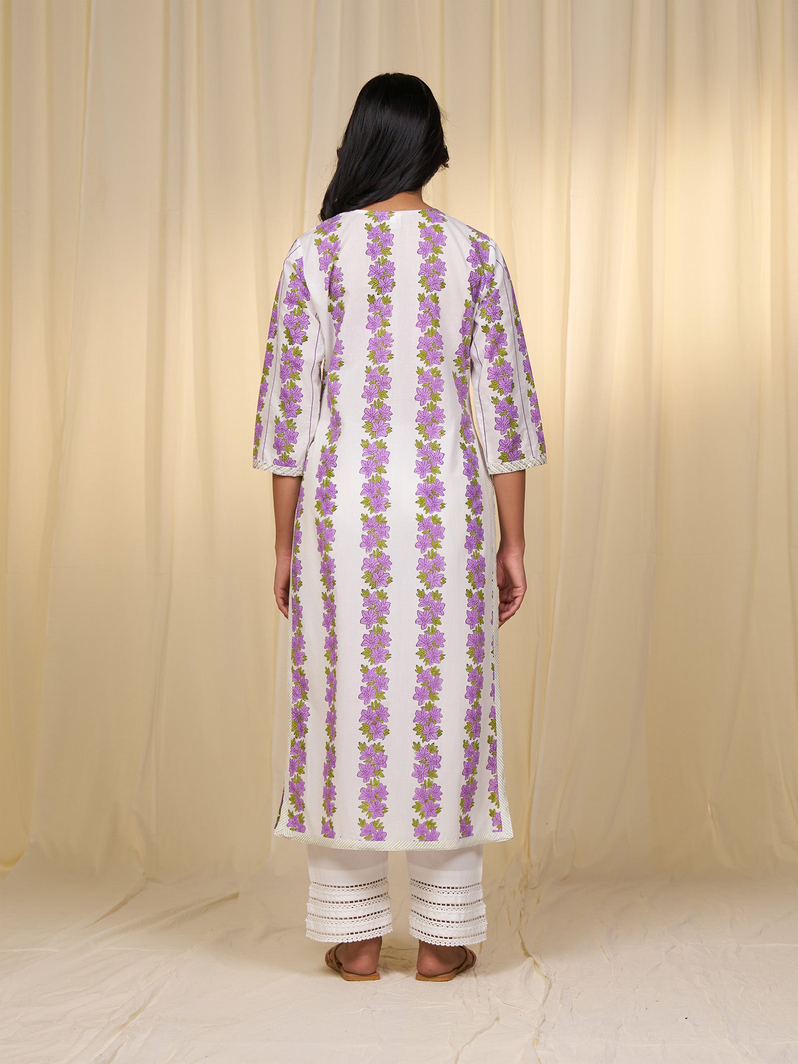 Polo Season Mauve Cotton Kurta