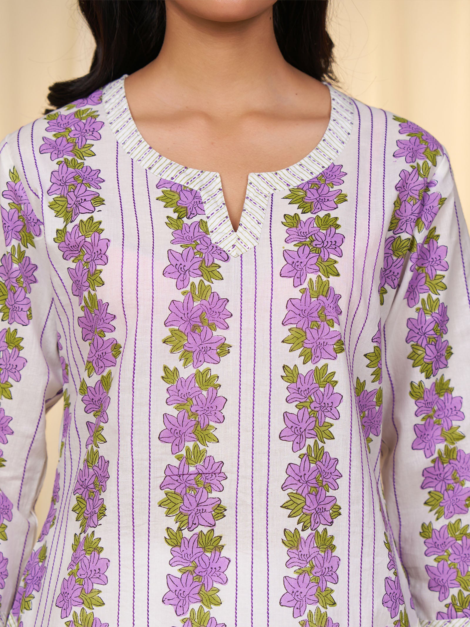Polo Season Mauve Cotton Kurta
