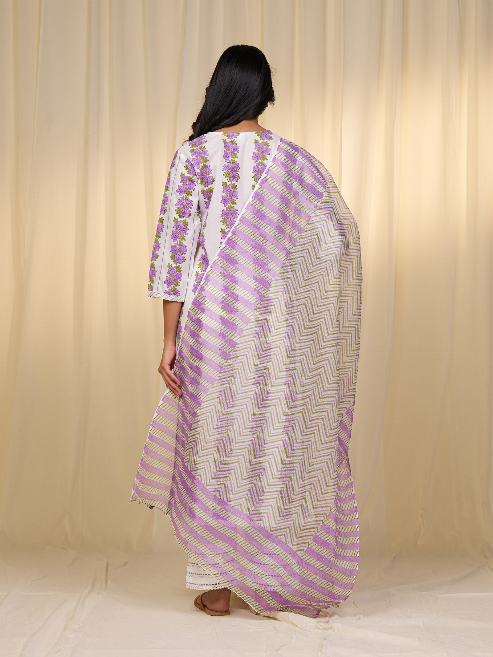 Polo Season Mauve Kota Dupatta