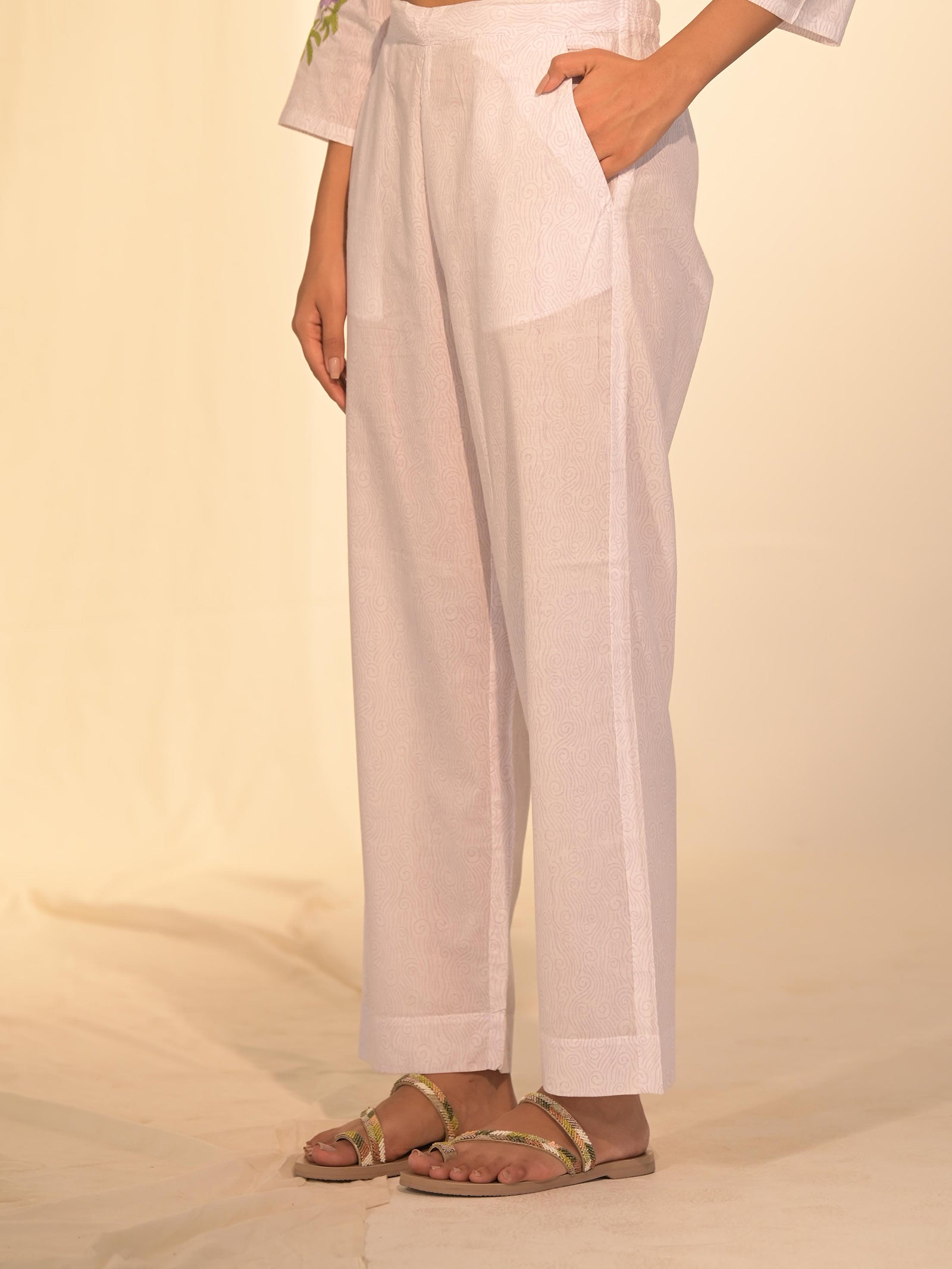 Purple Haze Cotton Straight Pant