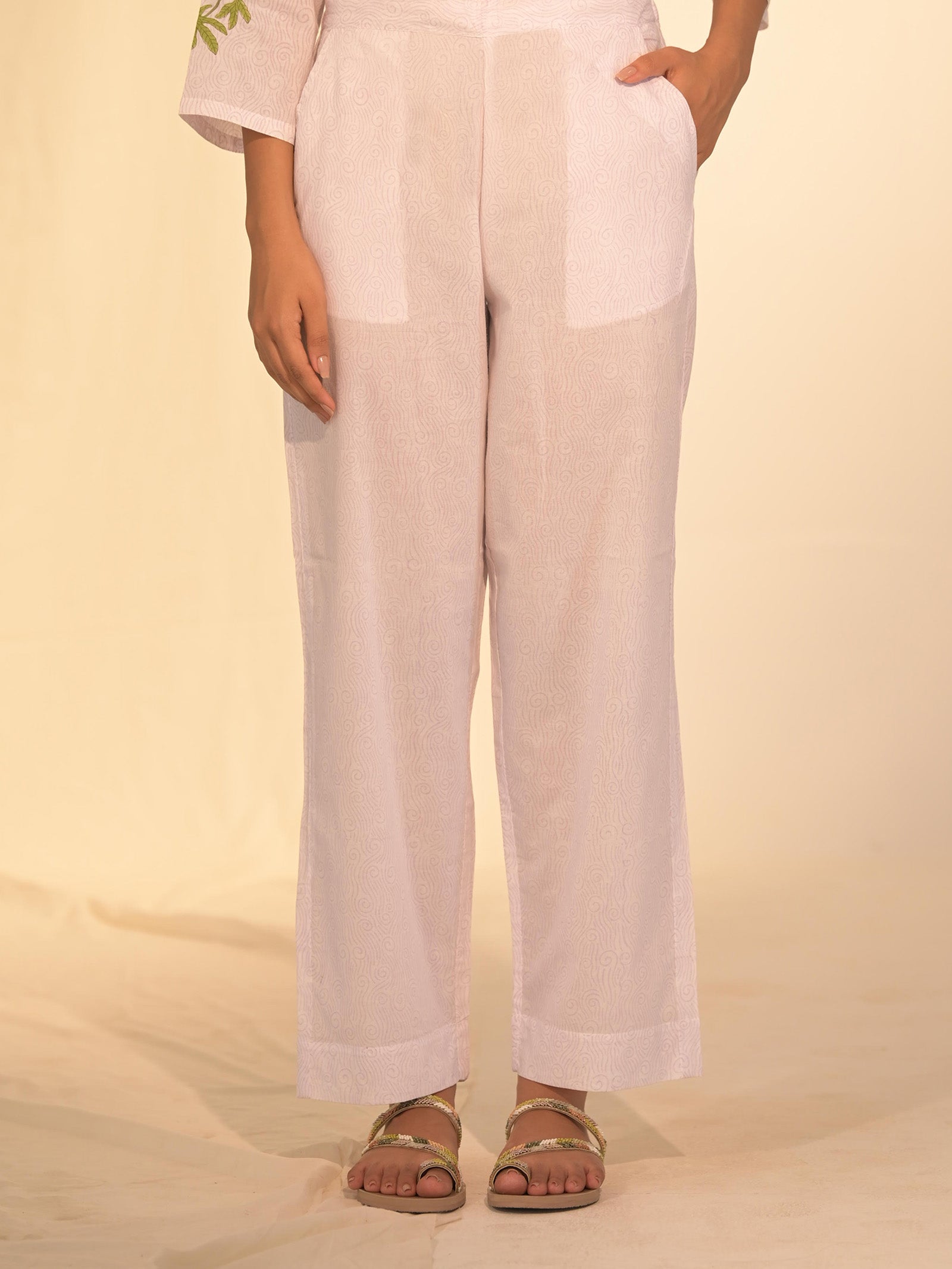 Purple Haze Cotton Straight Pant