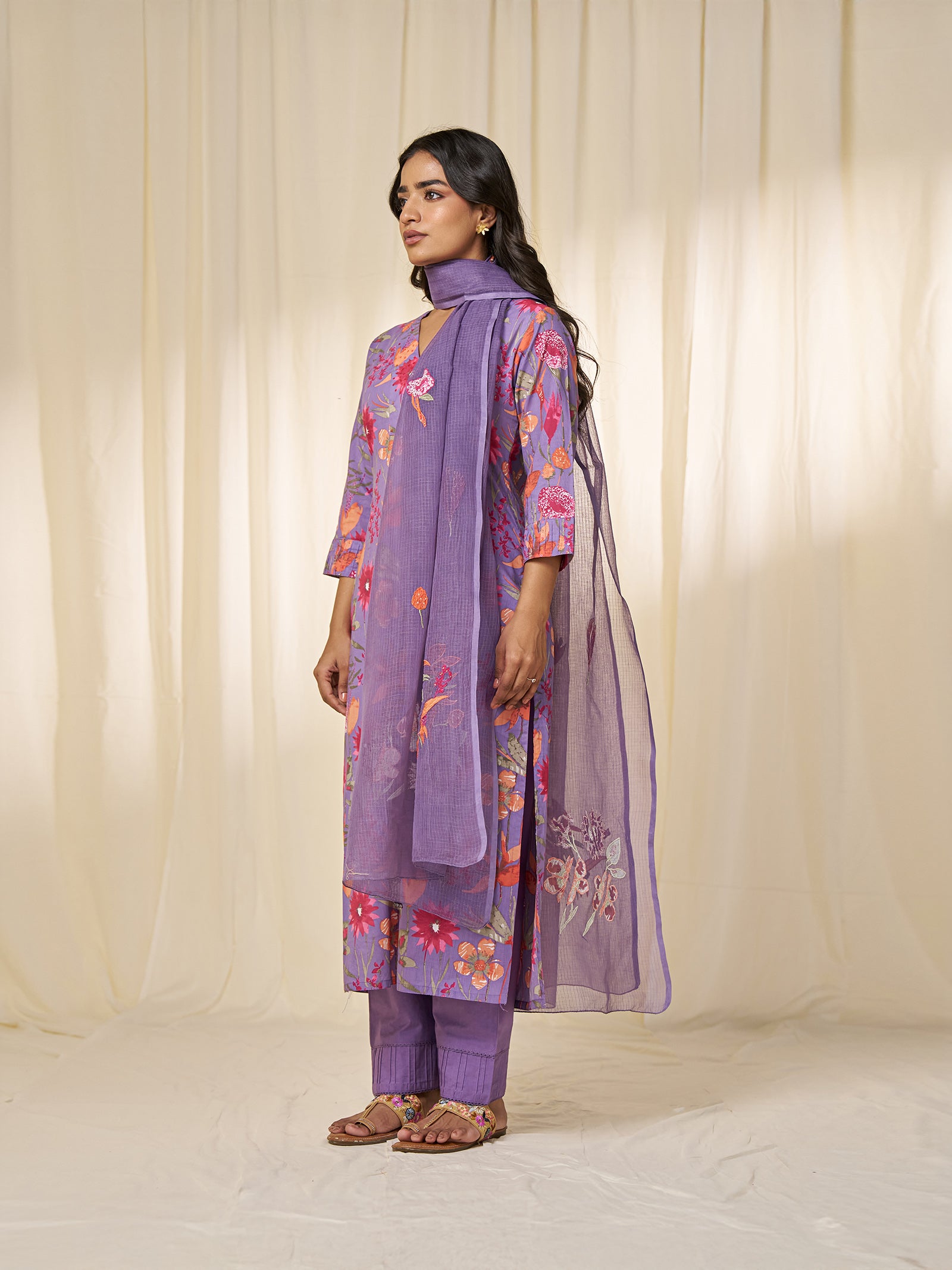 Purple Pizzazz Kota Dupatta