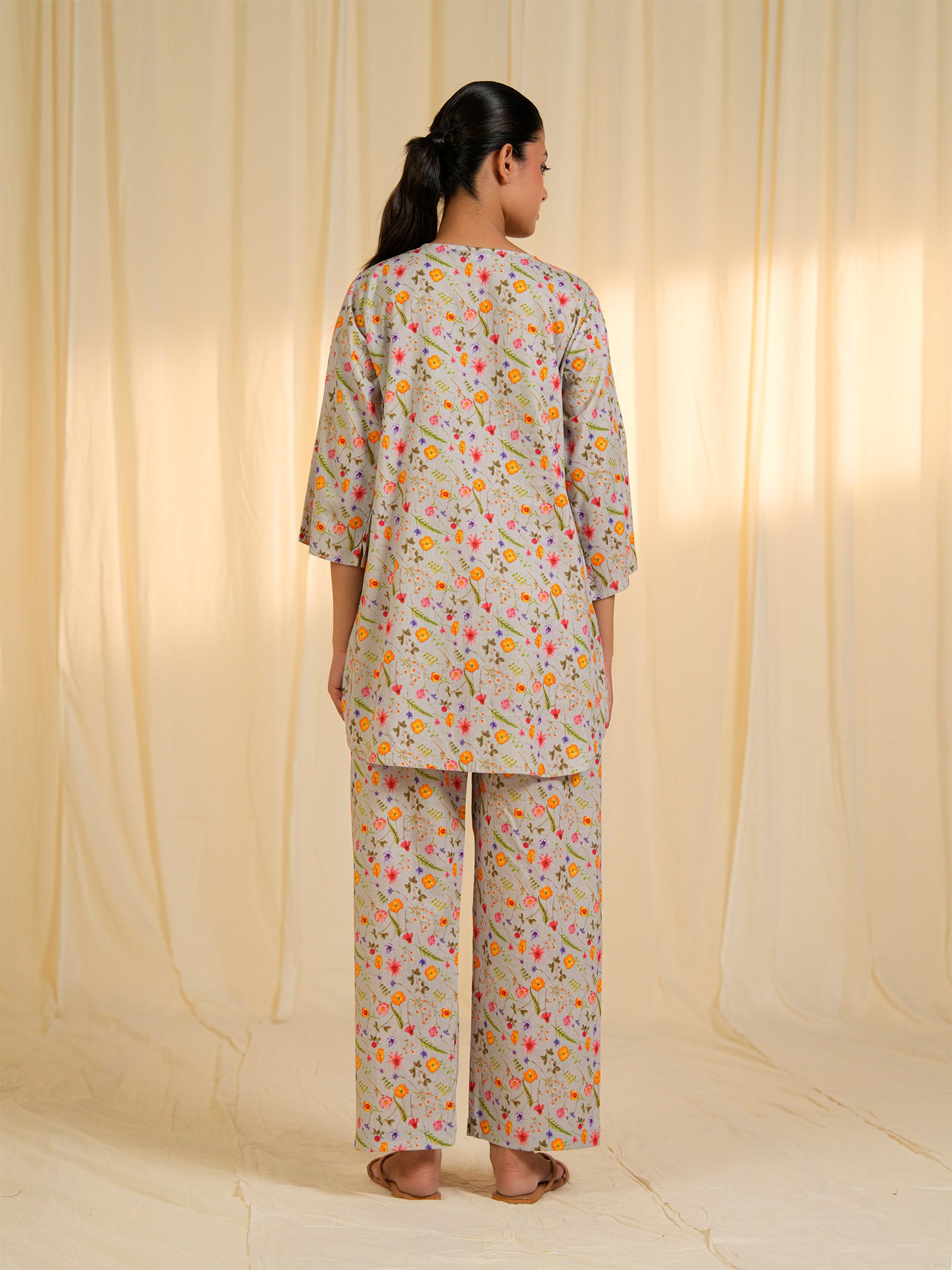 Quiet Stroll Cotton Night Suit