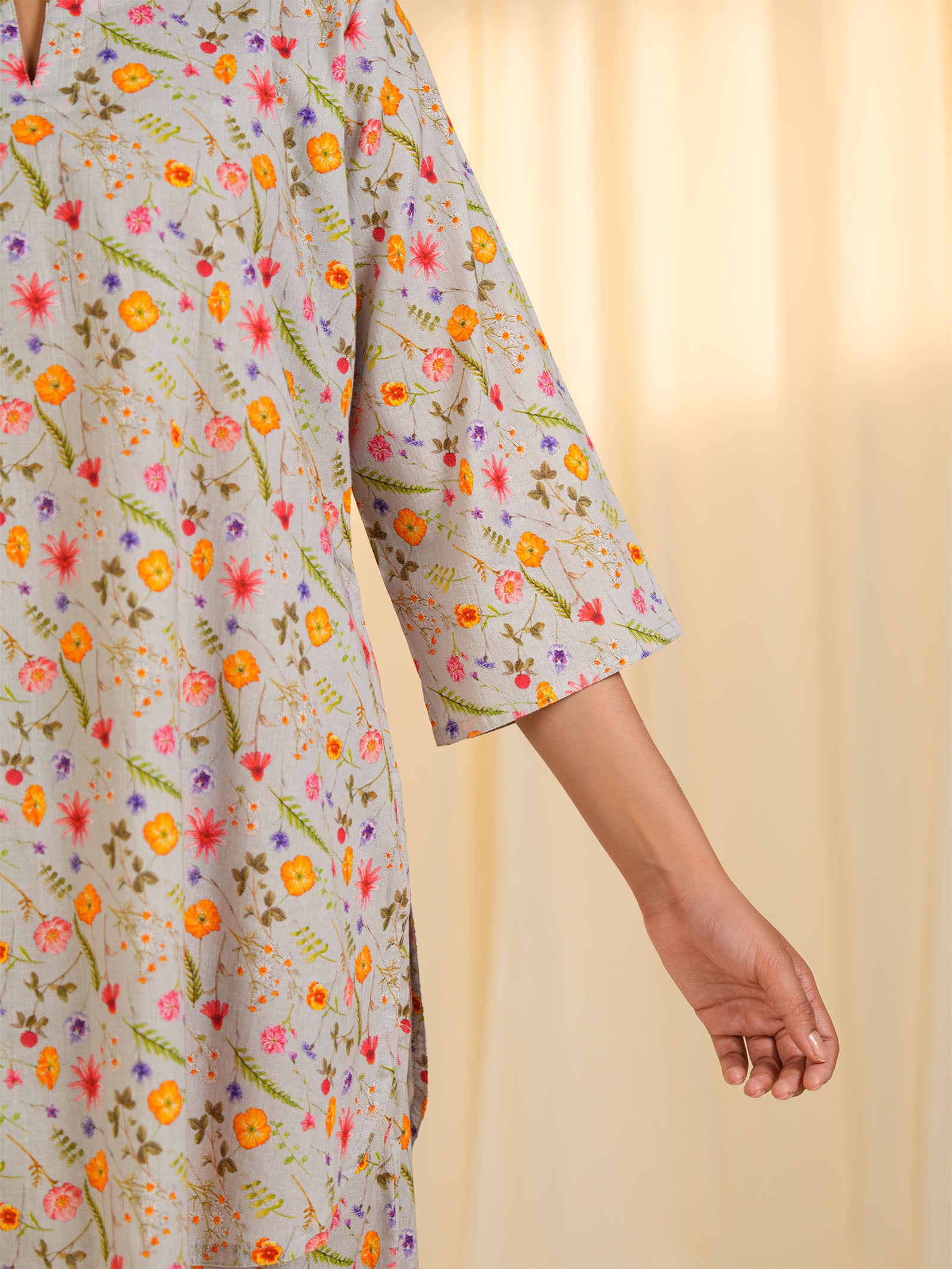 Quiet Stroll Cotton Night Suit