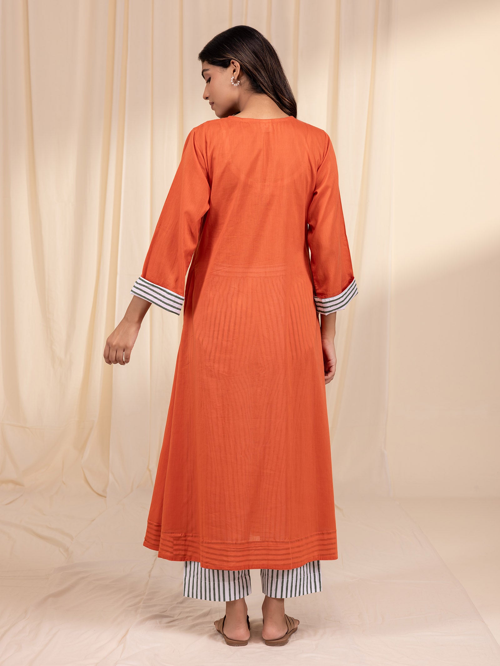 Raising Eyebrows Rust Voile Kurta