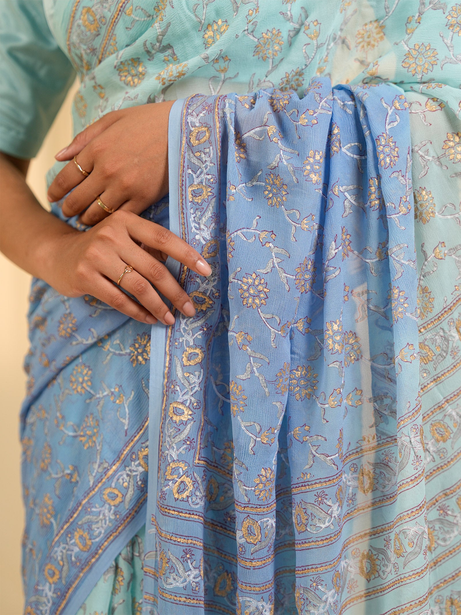 Rang Mandal Neelima Chiffon Saree