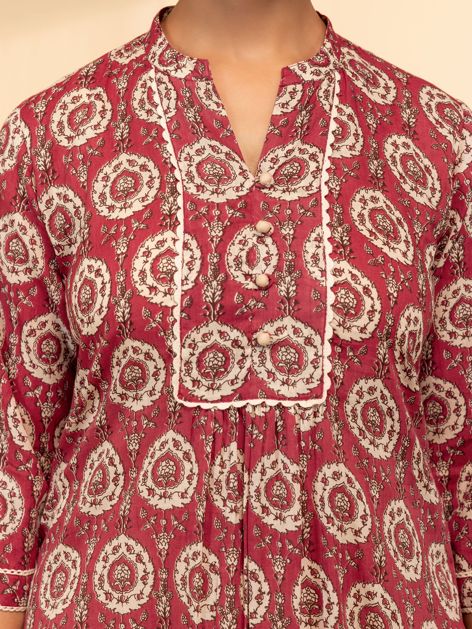 Ruby Voile Kurta