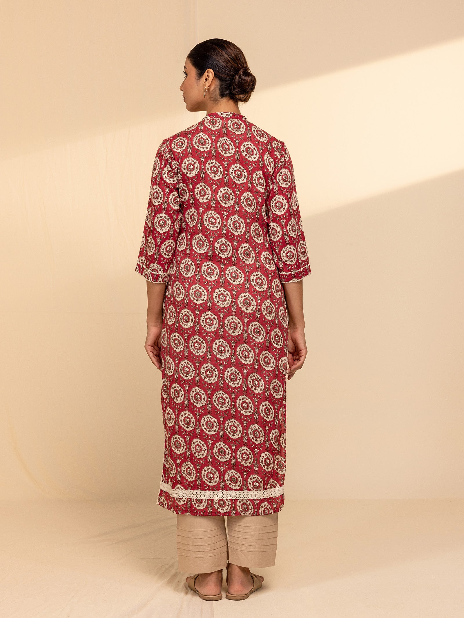 Ruby Voile Kurta