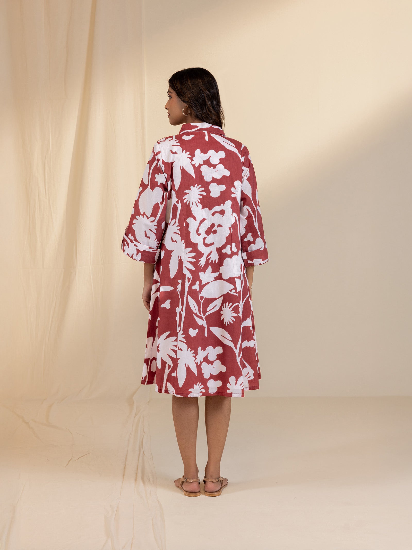 Rust Cotton Dress