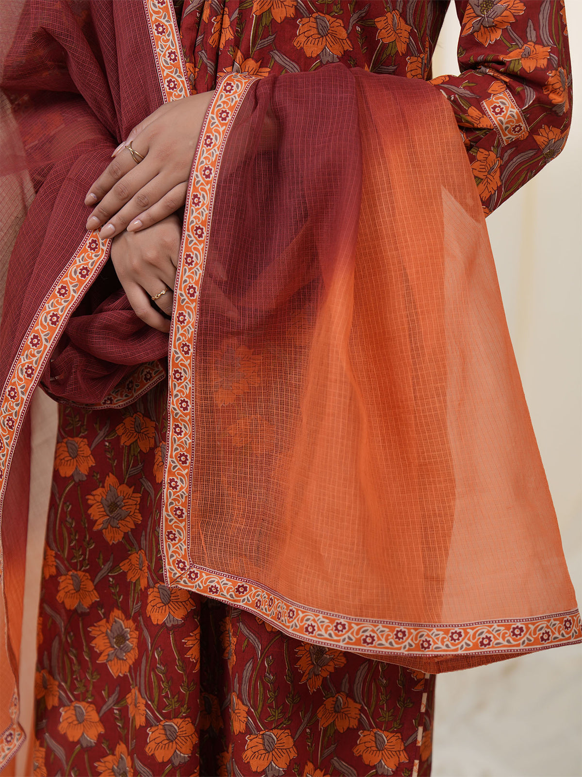 Rustic Indian Ombre Kota Dupatta