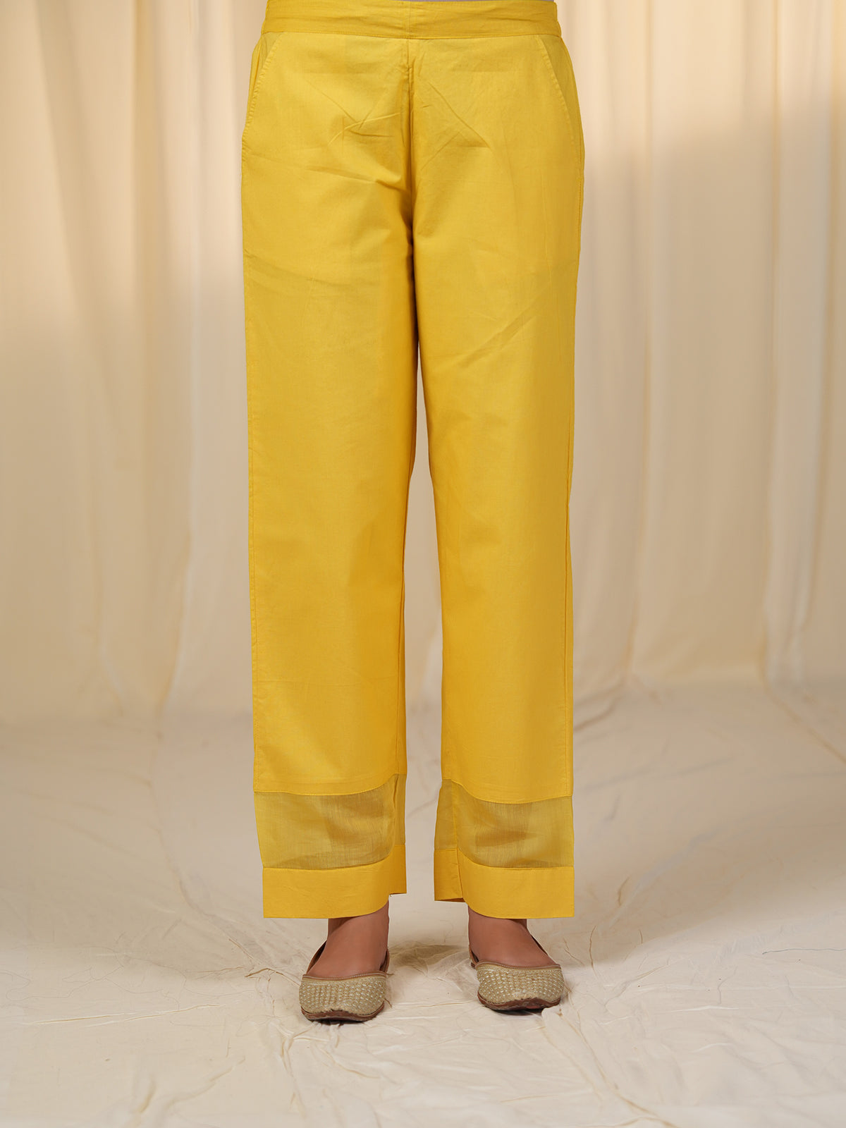Sada Suhagan Bindi Cotton Straight Pants
