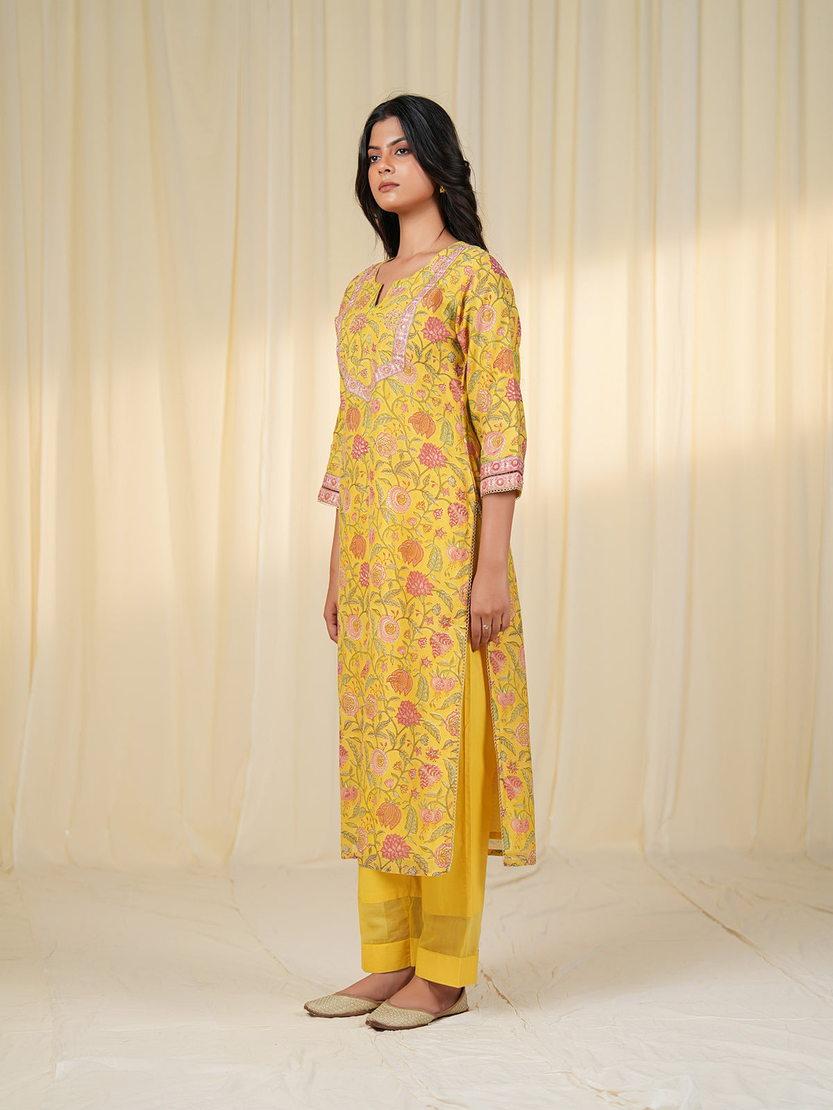 Sada Suhagan Payal Chanderi Kurta