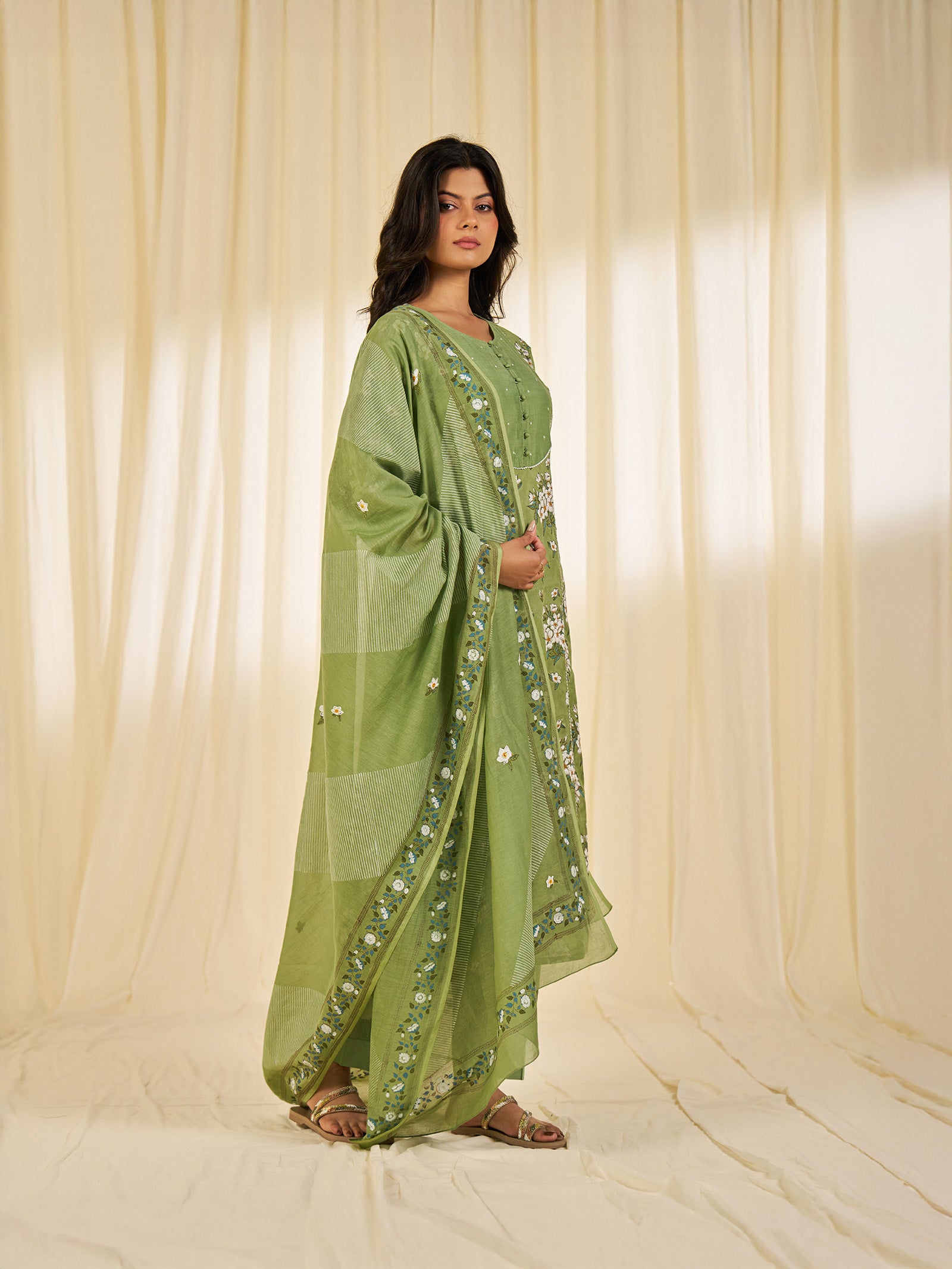 Sadabahar Chanderi Dupatta