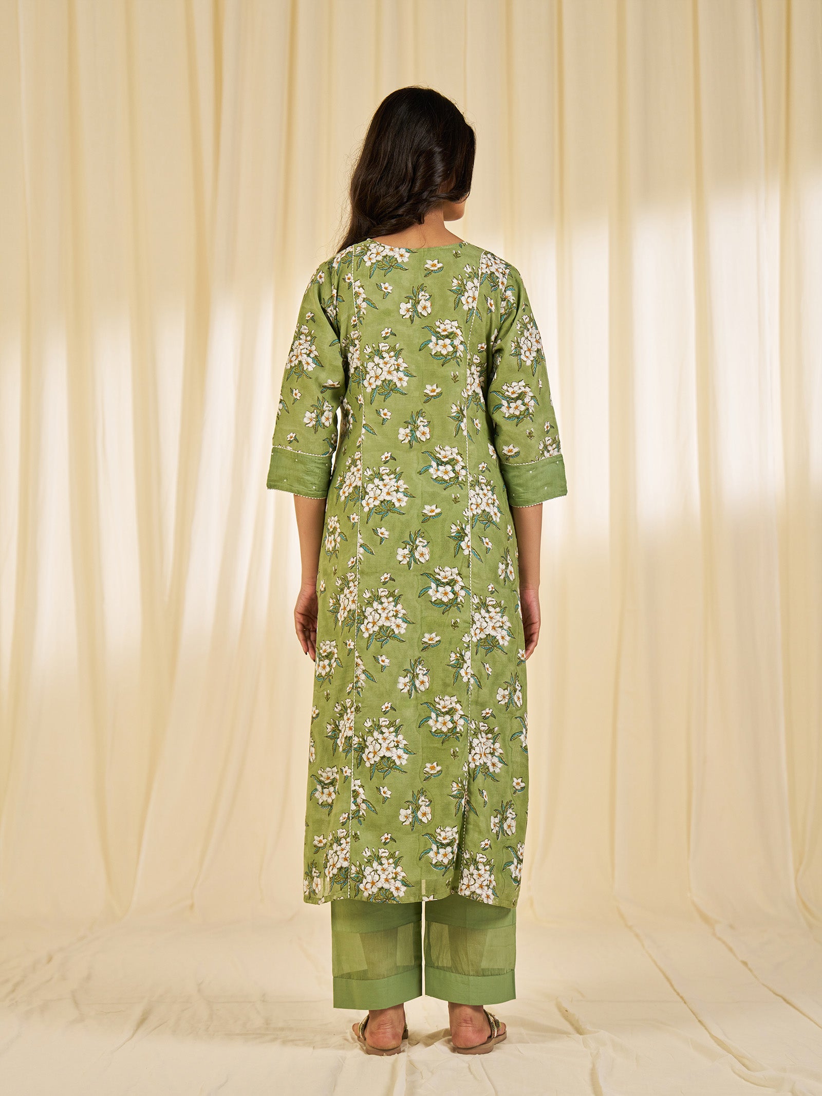 Sadabahar Chanderi Kurta
